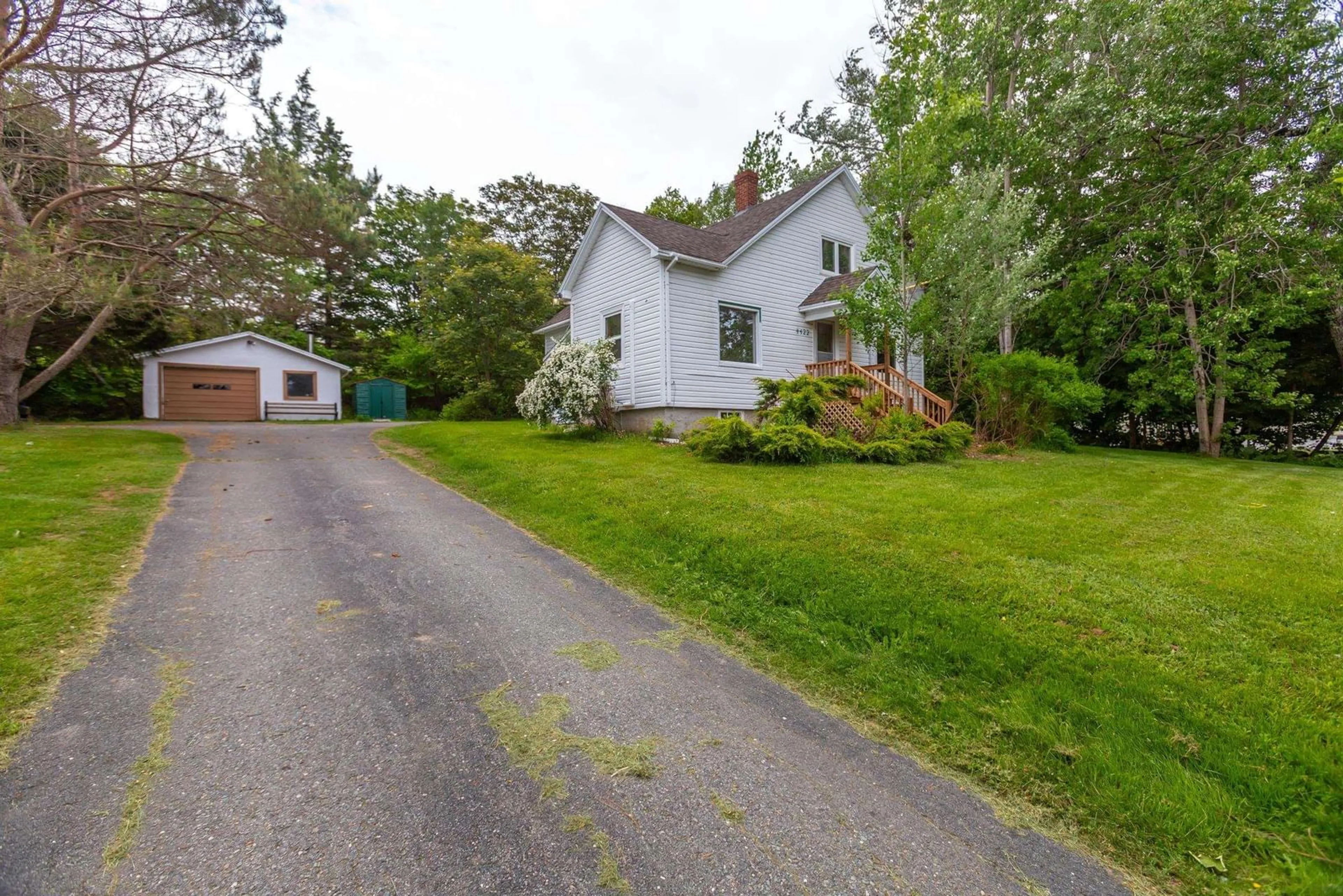 A pic from outside/outdoor area/front of a property/back of a property/a pic from drone, street for 4422 Highway 1, Weymouth Nova Scotia B0W 3T0