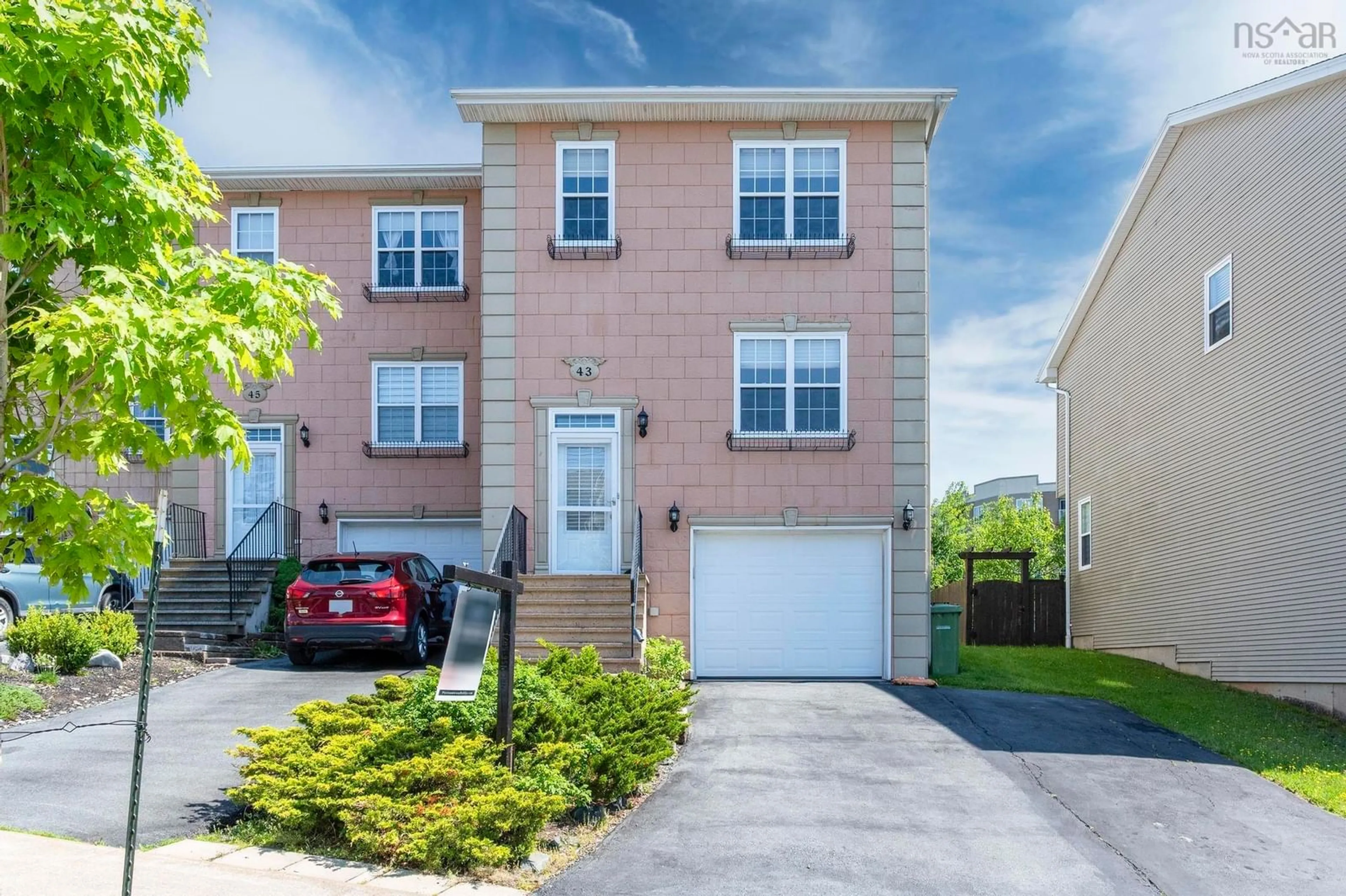 Home with vinyl exterior material, street for 43 Brigadier Crt, Halifax Nova Scotia B3M 4Y4