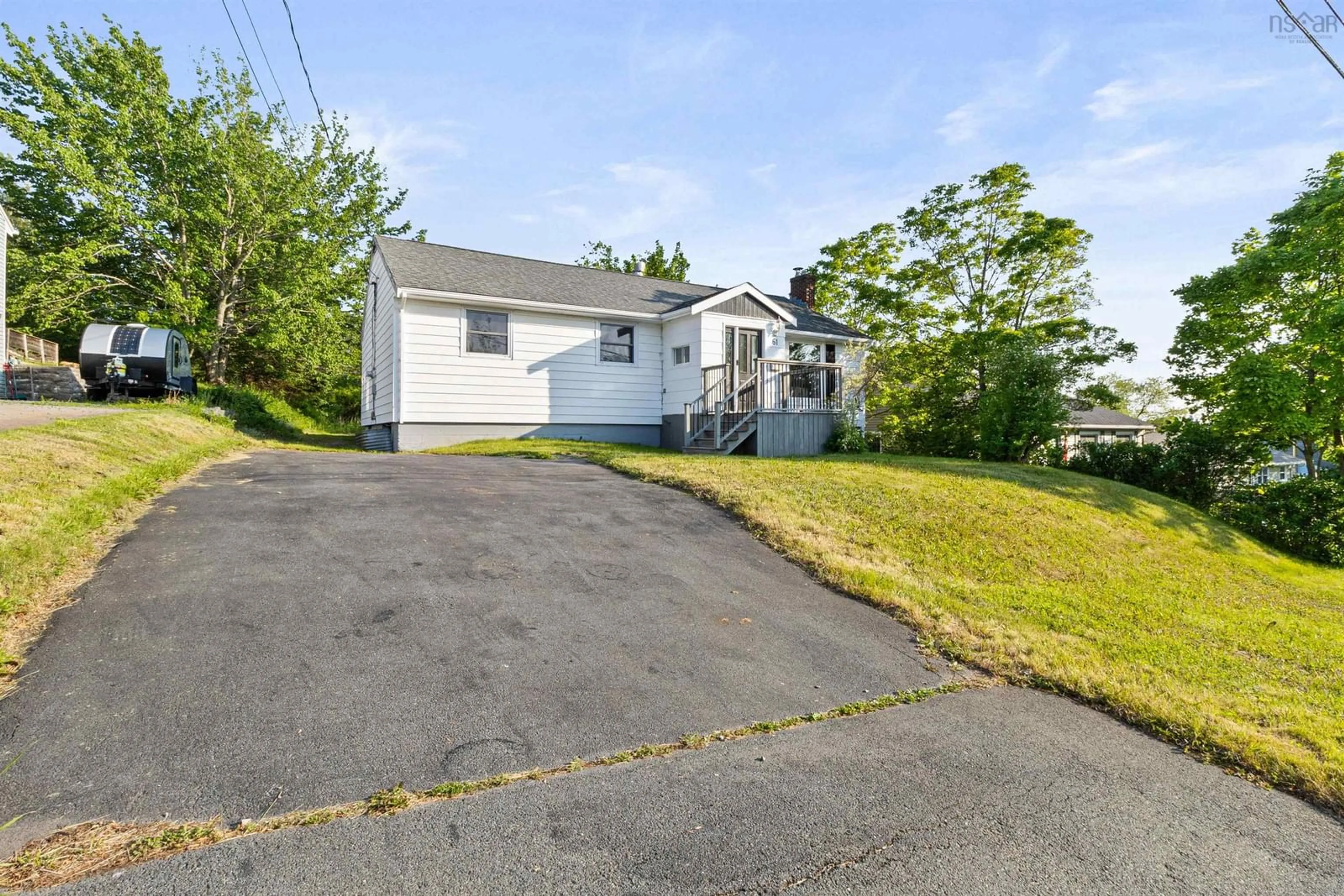 A pic from outside/outdoor area/front of a property/back of a property/a pic from drone, street for 61 Belle Vista Dr, Dartmouth Nova Scotia B2W 2X4