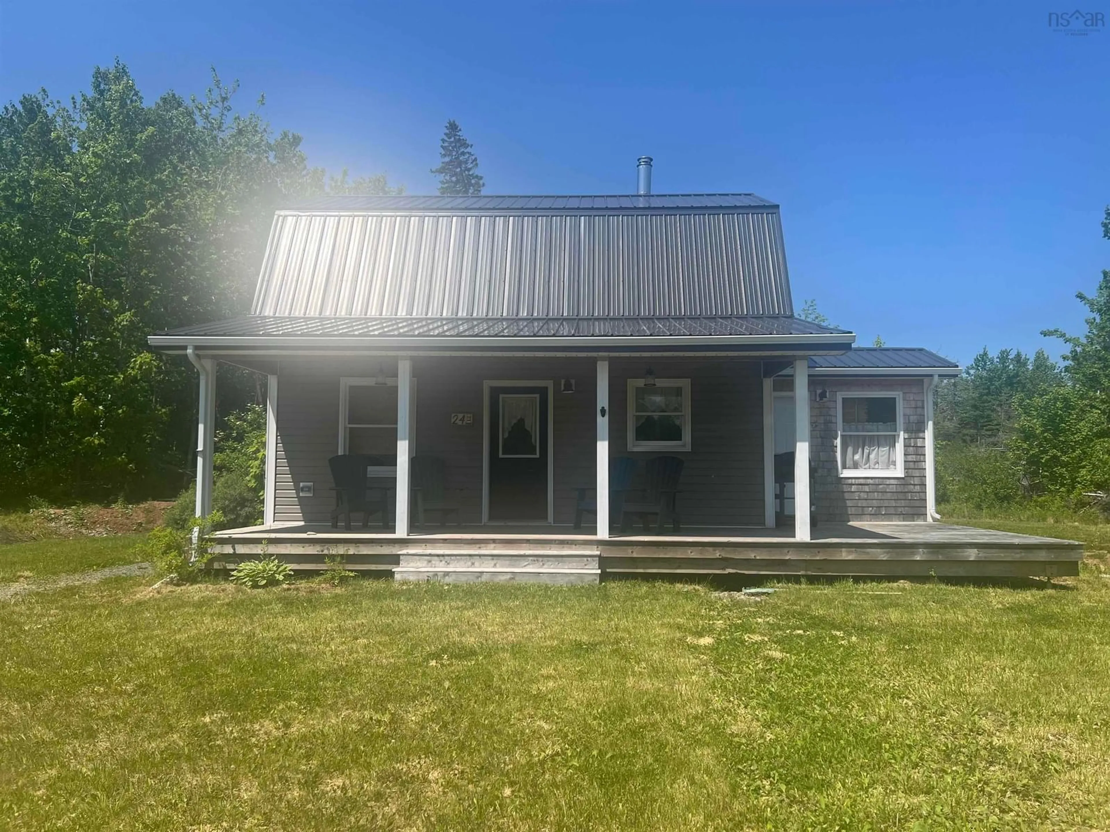 A pic from outside/outdoor area/front of a property/back of a property/a pic from drone, building for 24 Porcupine Lane, Waldegrave Nova Scotia B0K 1V0