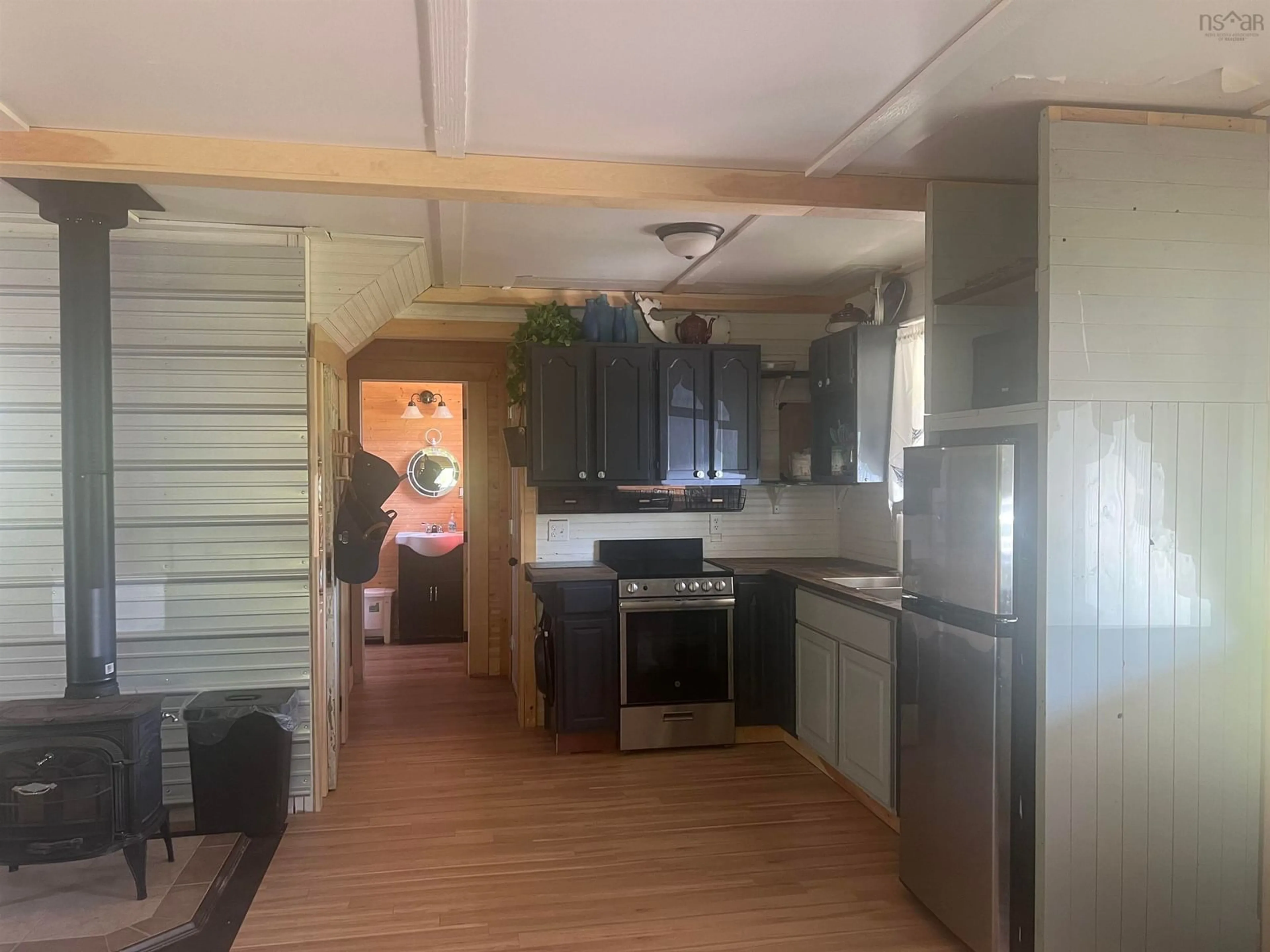 Standard kitchen, wood/laminate floor for 24 Porcupine Lane, Waldegrave Nova Scotia B0K 1V0