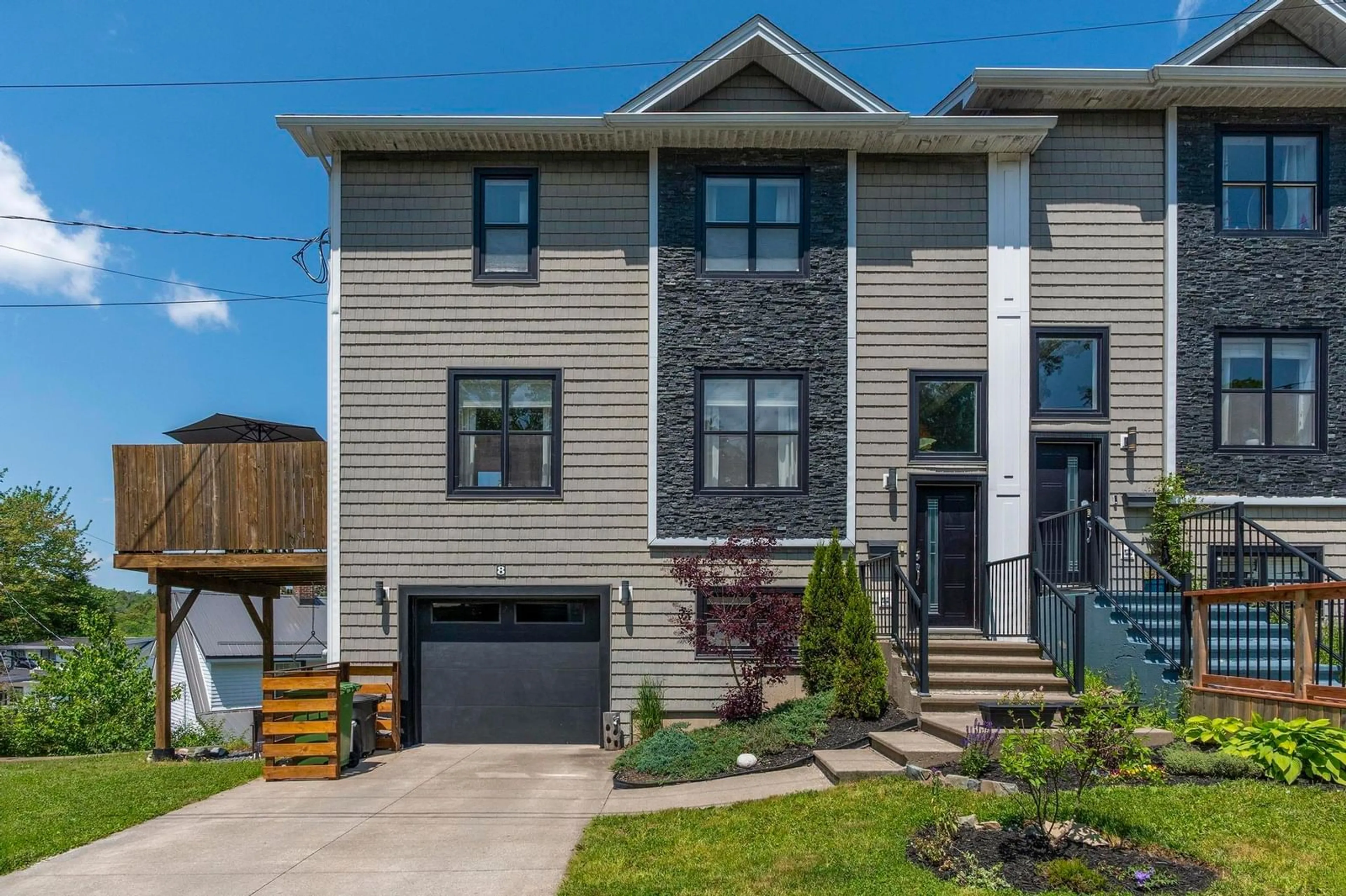 Home with brick exterior material, street for 8 Four Mile Lane, Halifax Nova Scotia B3M 0E2