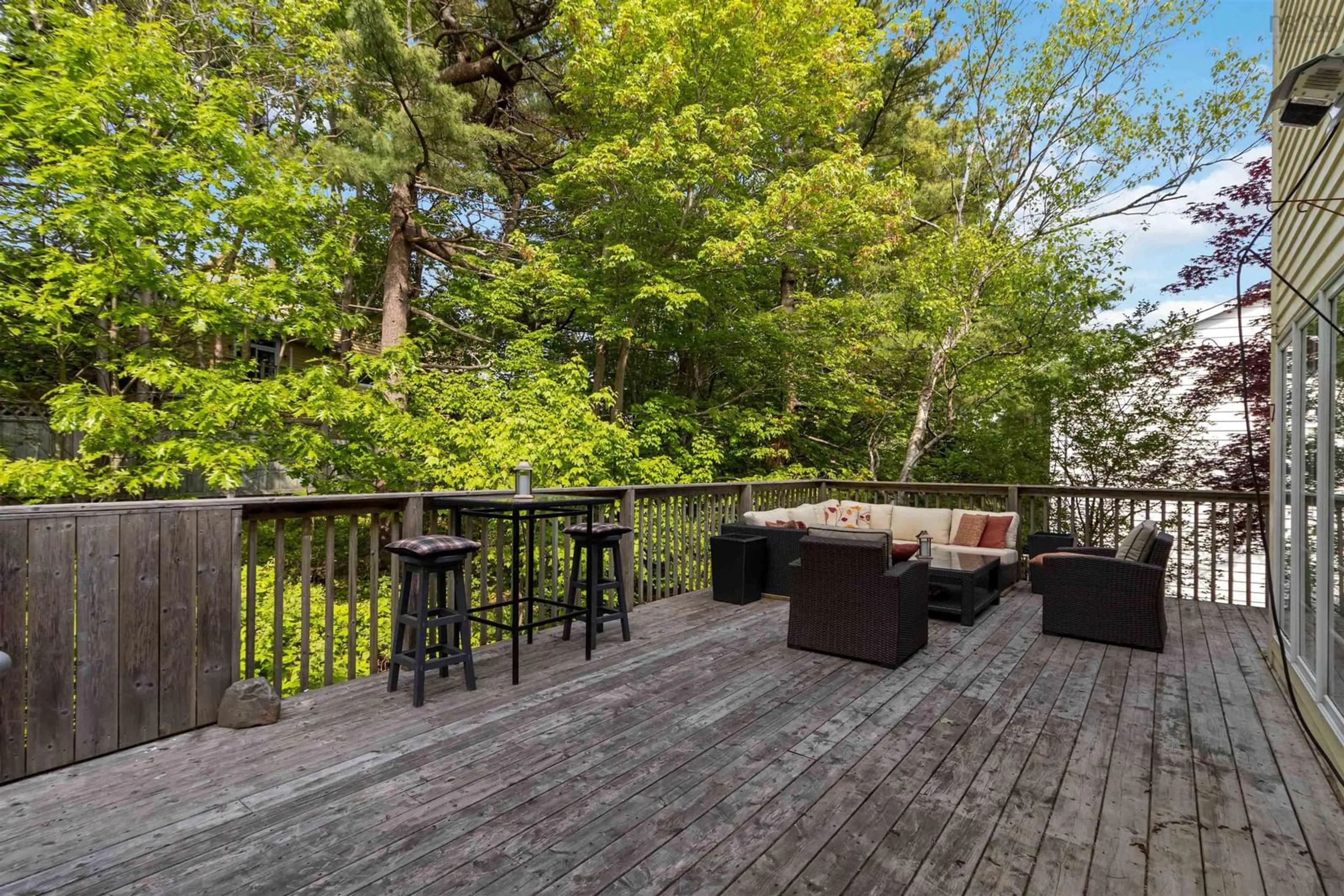 Patio, forest/trees view for 8 Litchfield Cres, Halifax Nova Scotia B3P 2N3