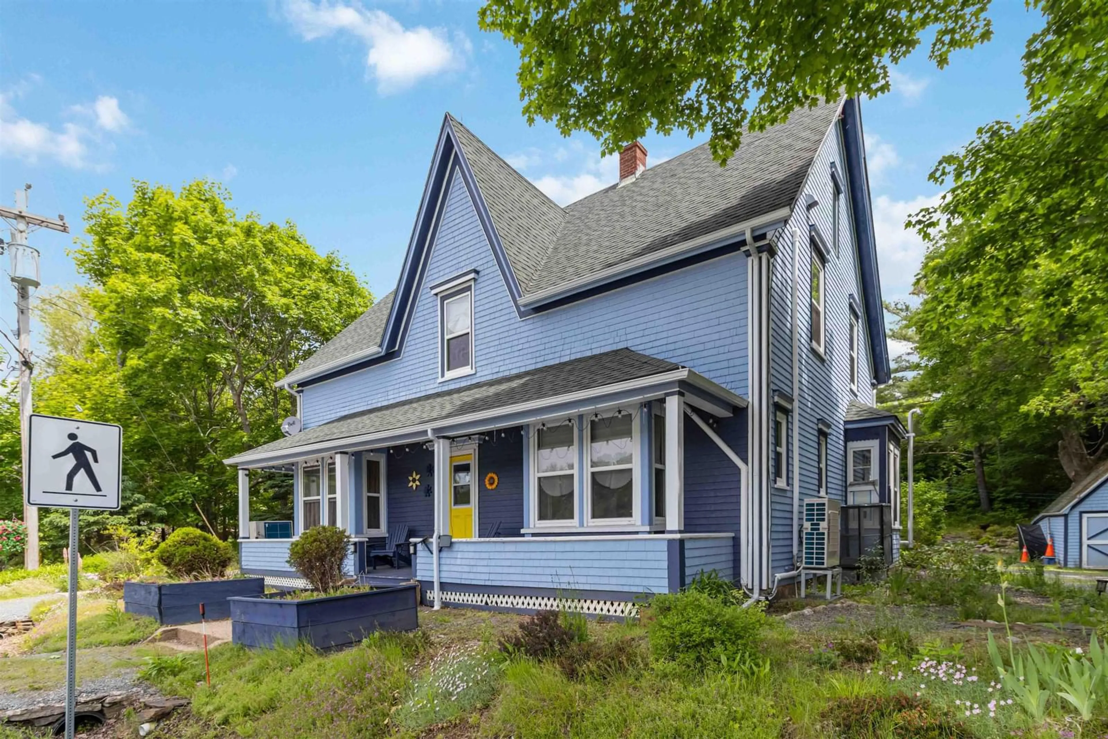 Home with vinyl exterior material, street for 120 Zwicker Mill Rd, New Germany Nova Scotia B0R 1E0