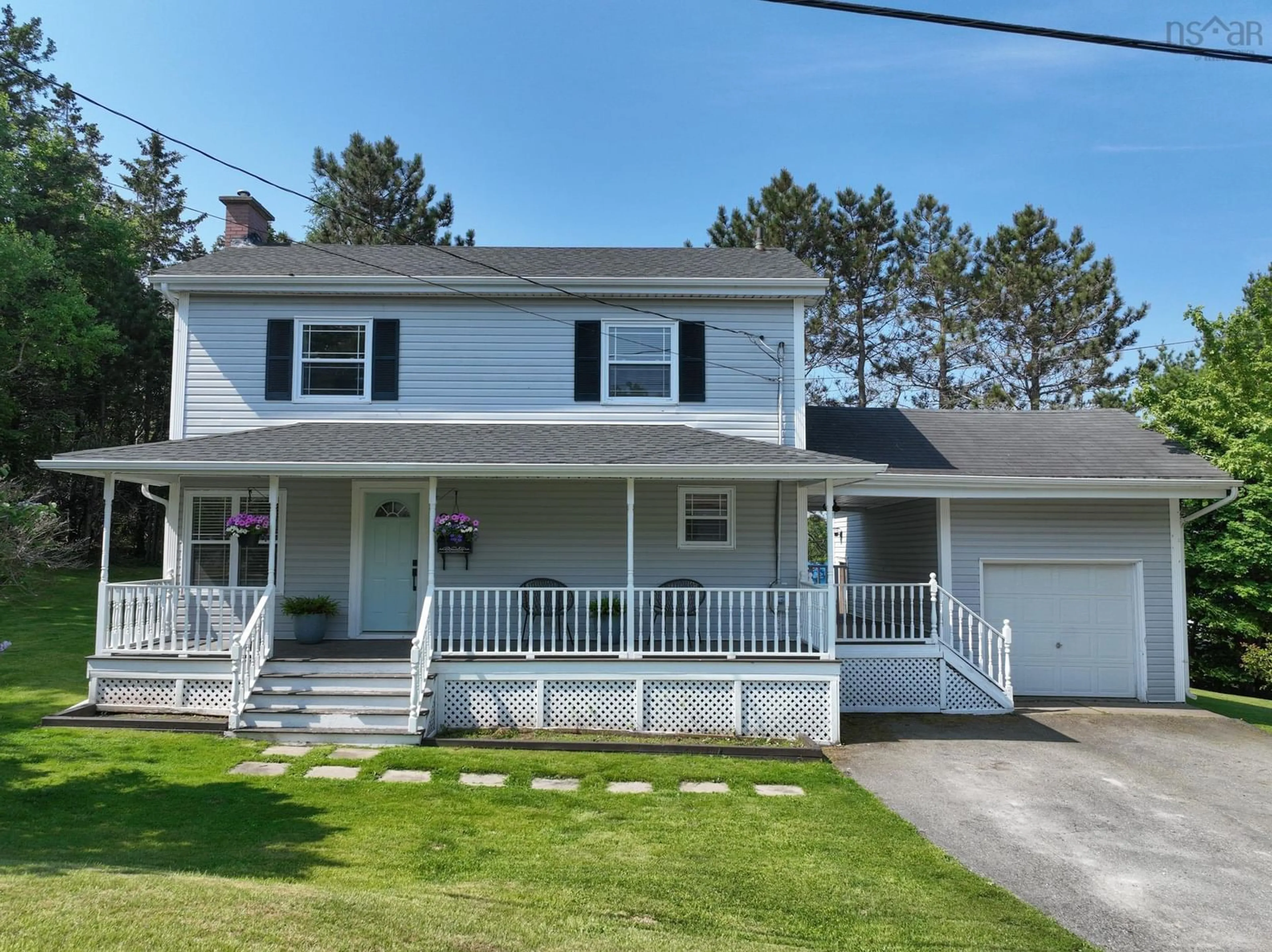 Home with vinyl exterior material, street for 26 Woodlawn Dr, Sydney River Nova Scotia B1S 1H9