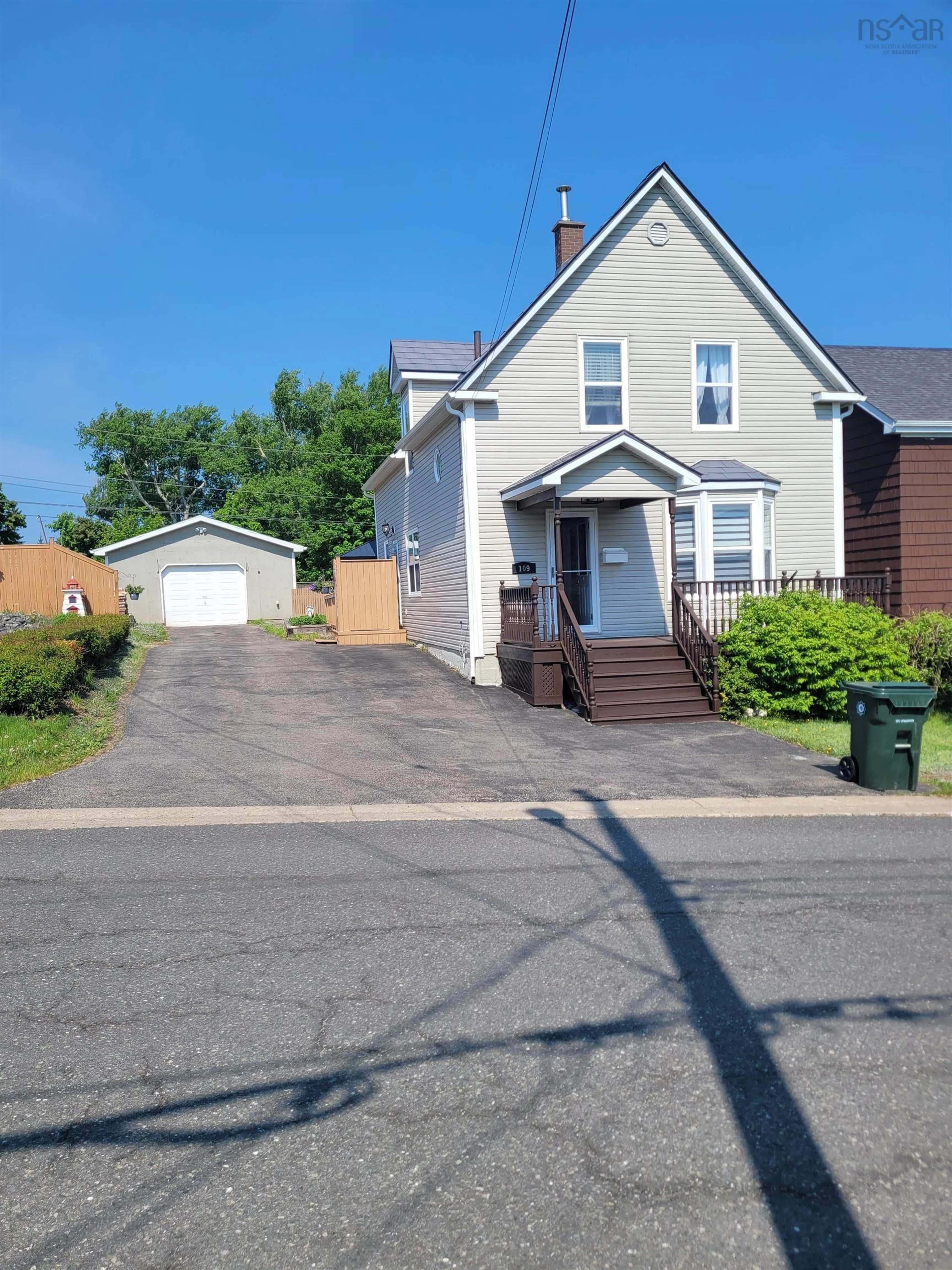 A pic from outside/outdoor area/front of a property/back of a property/a pic from drone, street for 109 Alexander St, Glace Bay Nova Scotia B1A 4A6