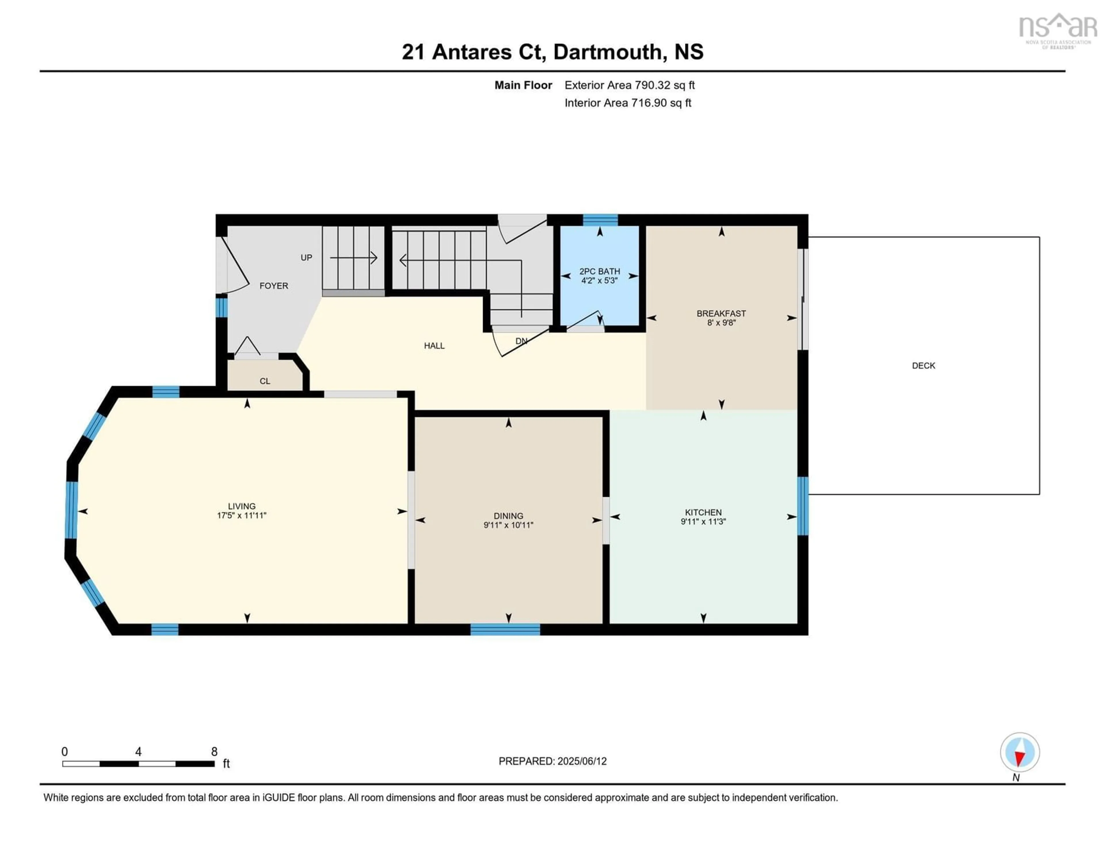 Floor plan for 21 Antares Crt, Dartmouth Nova Scotia B2W 6G1