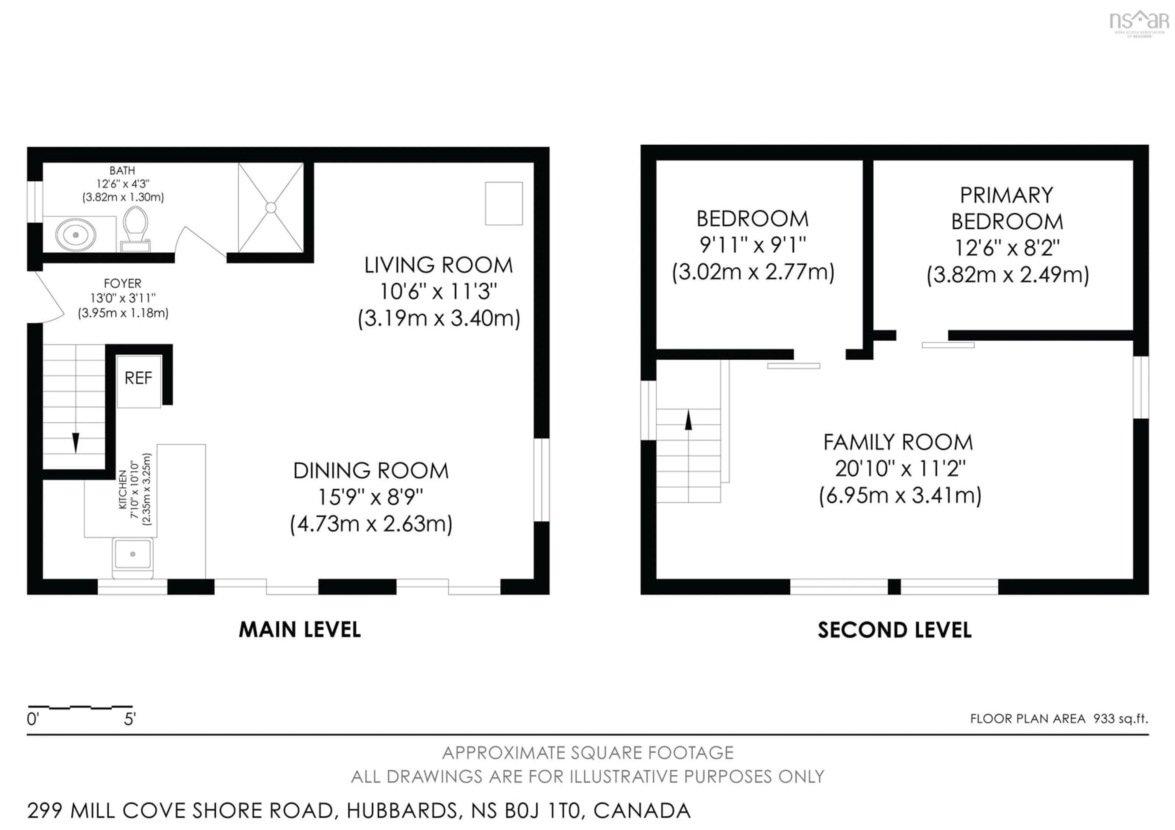 Floor plan for 299 Mill Cove Shore Rd, Mill Cove Nova Scotia B0J 1T0