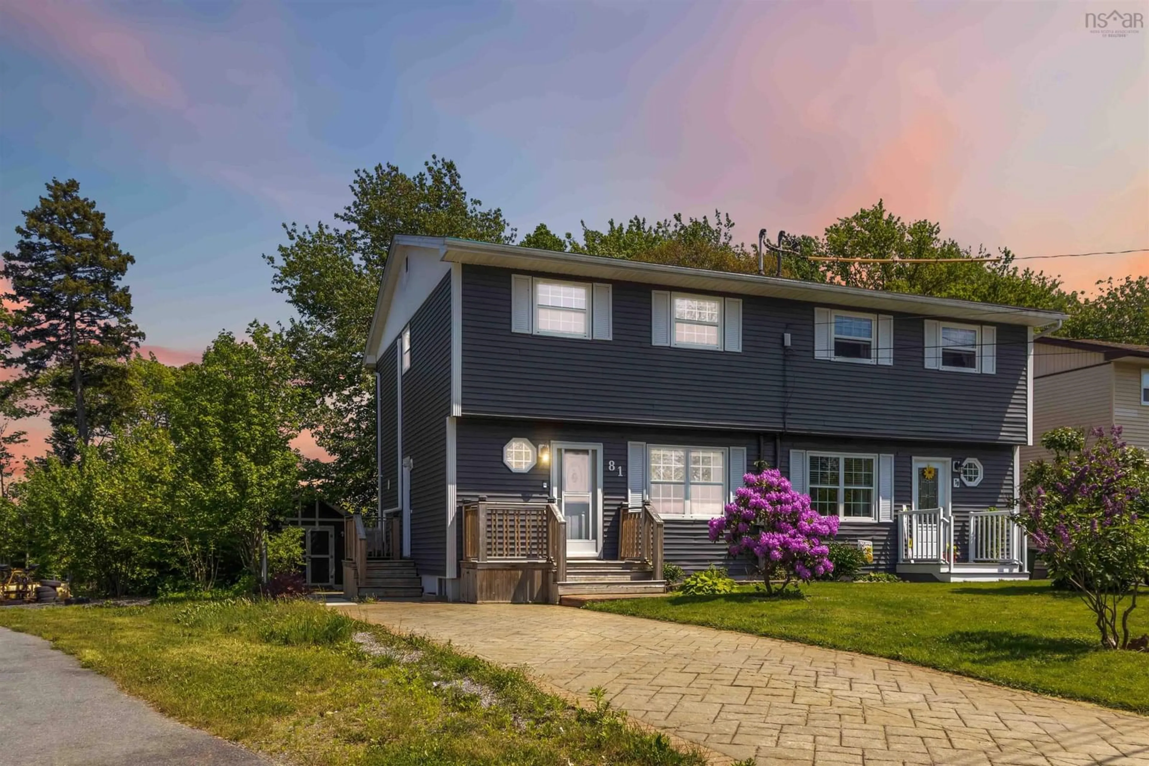 Home with vinyl exterior material, street for 81 First St, Middle Sackville Nova Scotia B4E 1S9