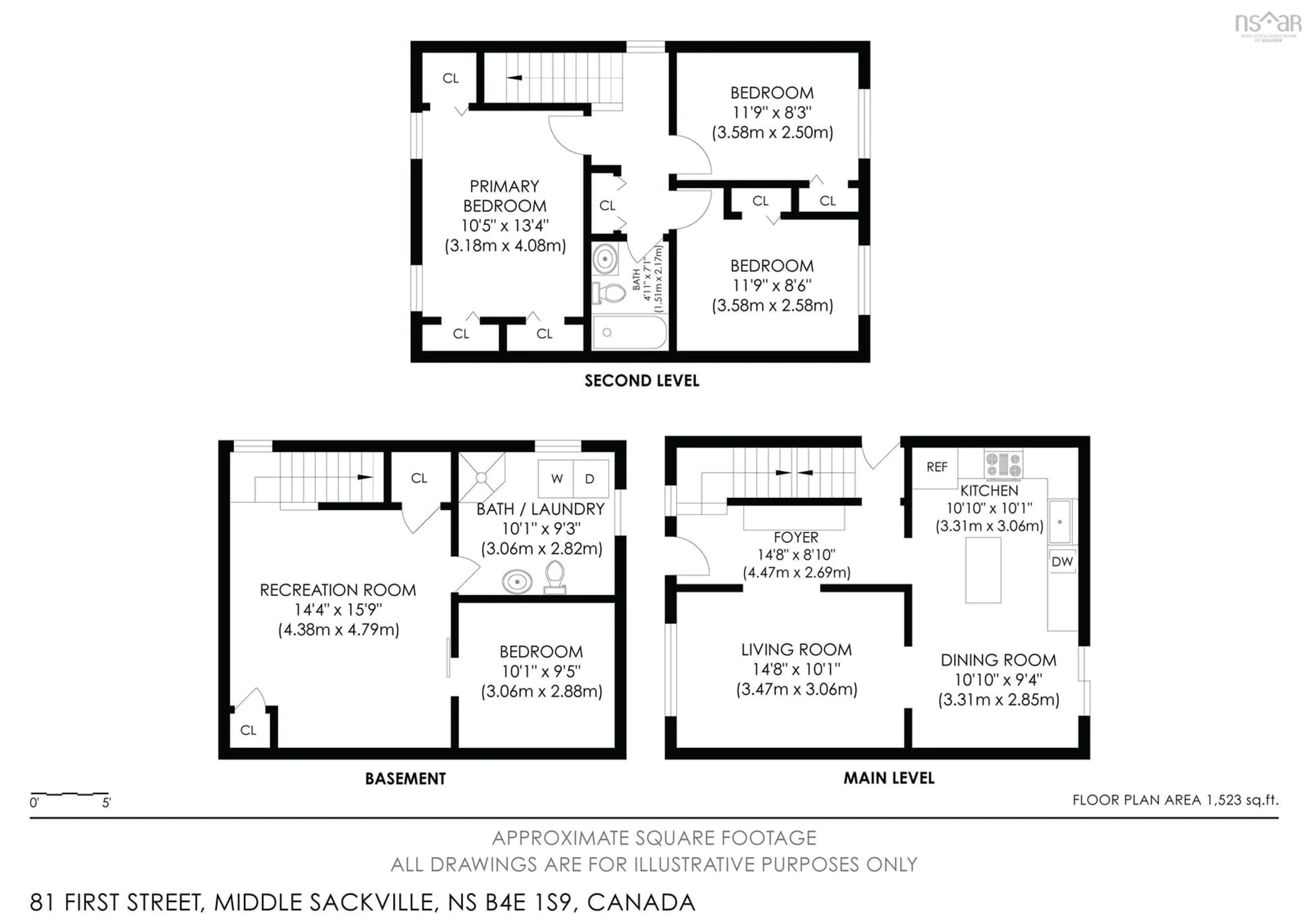Floor plan for 81 First St, Middle Sackville Nova Scotia B4E 1S9