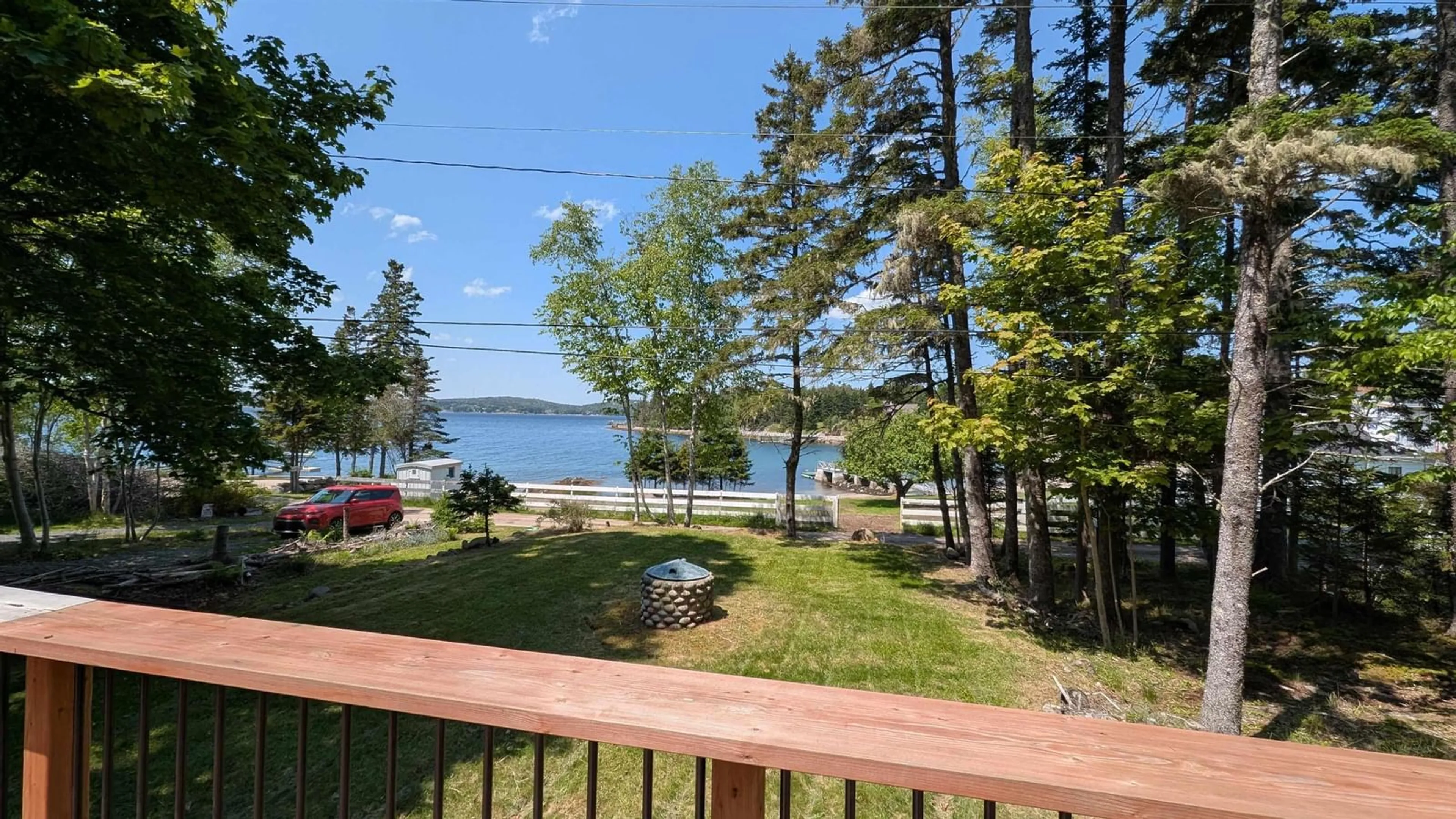 Patio, water/lake/river/ocean view for 14 Spruce Road Rd, Glen Haven Nova Scotia B3Z 2T2