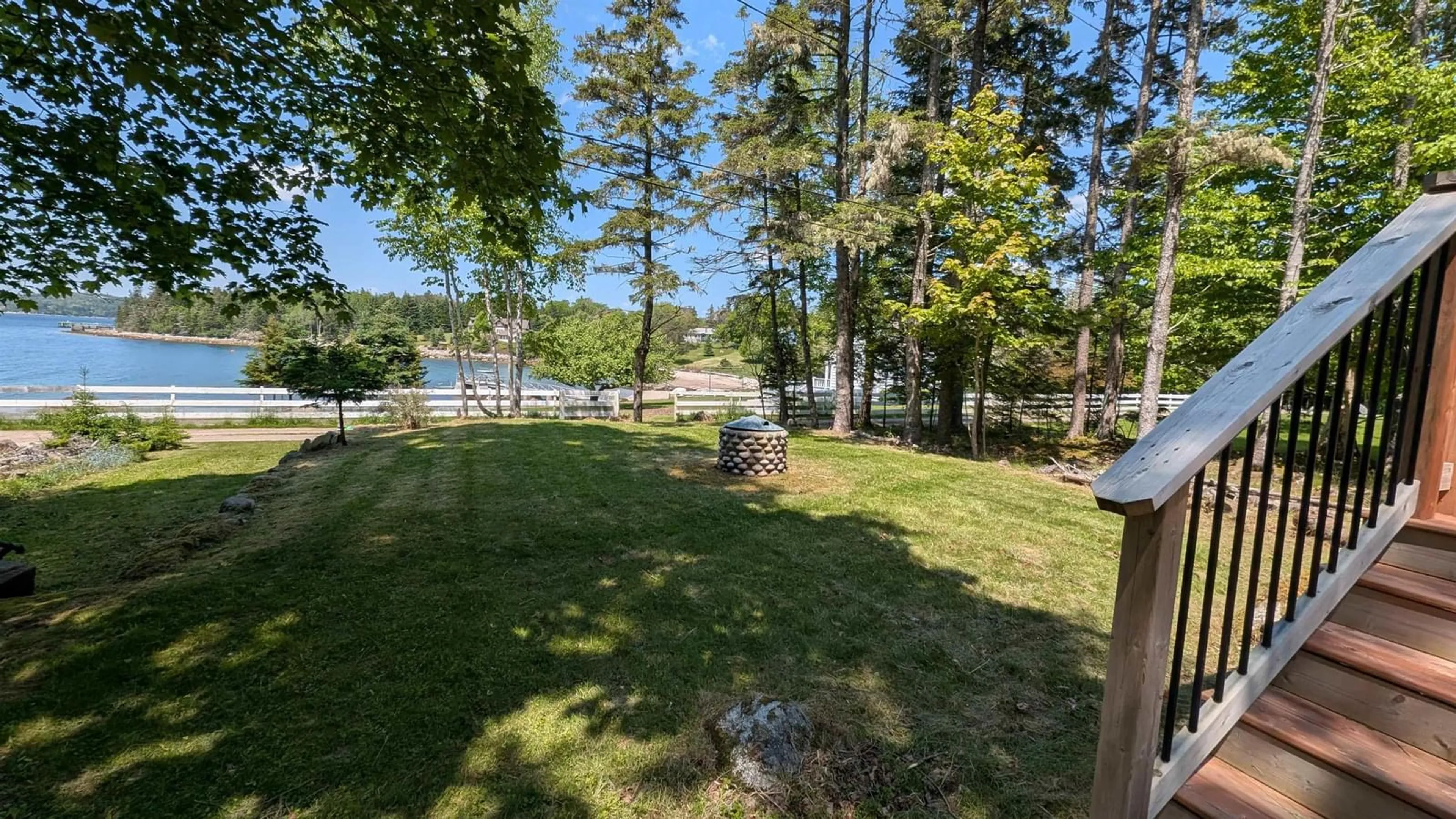 Patio, water/lake/river/ocean view for 14 Spruce Road Rd, Glen Haven Nova Scotia B3Z 2T2