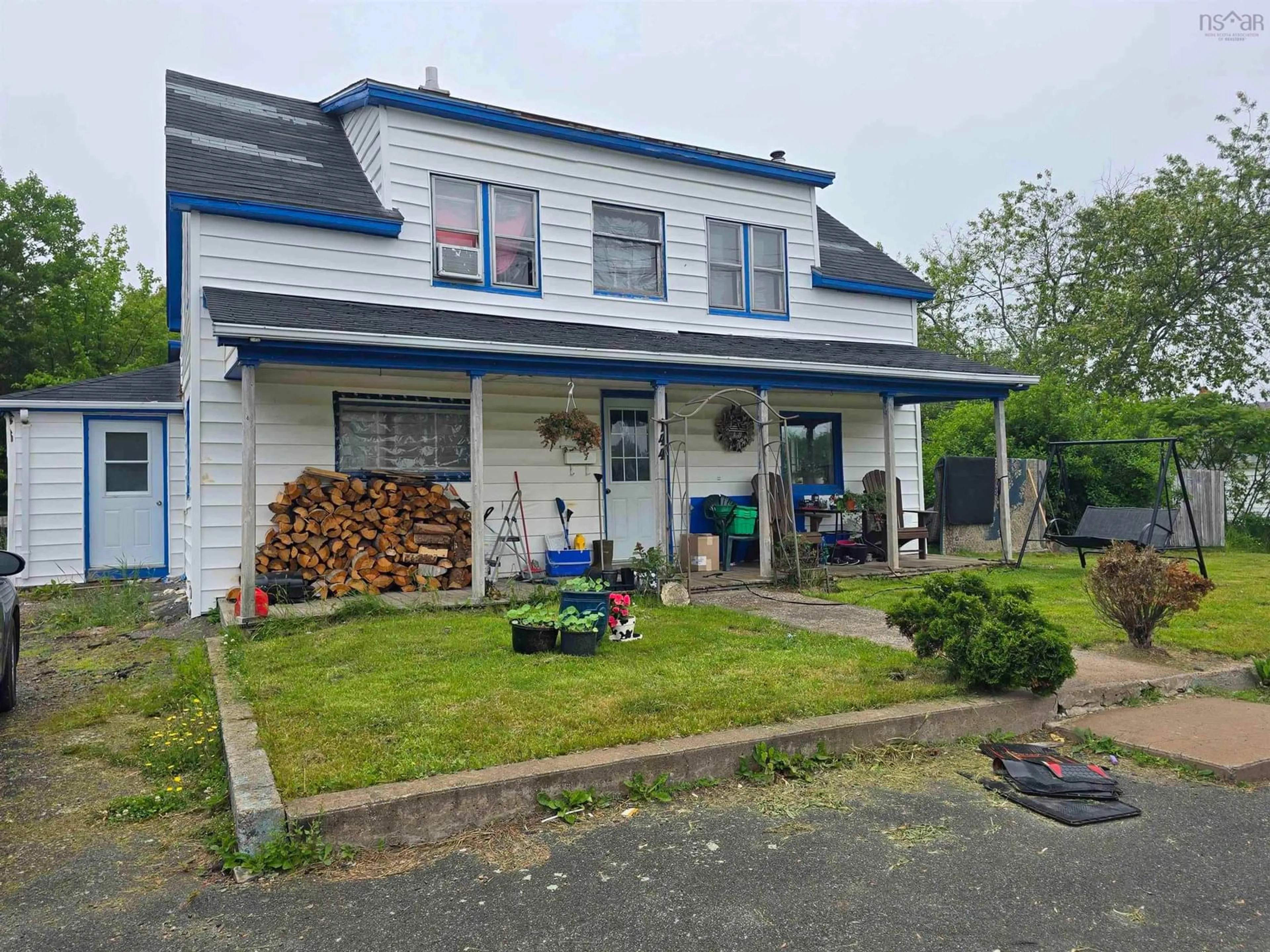 A pic from outside/outdoor area/front of a property/back of a property/a pic from drone, street for 144 Starr St, Bridgewater Nova Scotia B4V 2P7