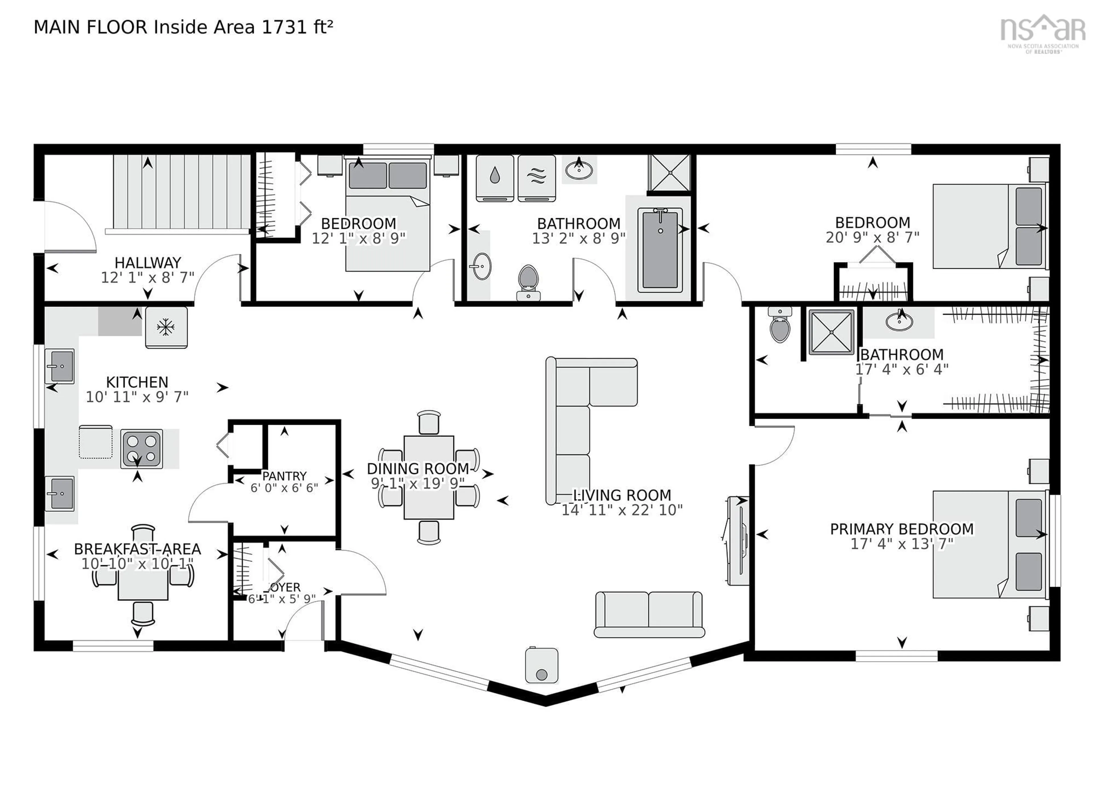 Floor plan for 9525 Highway 6, Pugwash Nova Scotia B0M 0A3