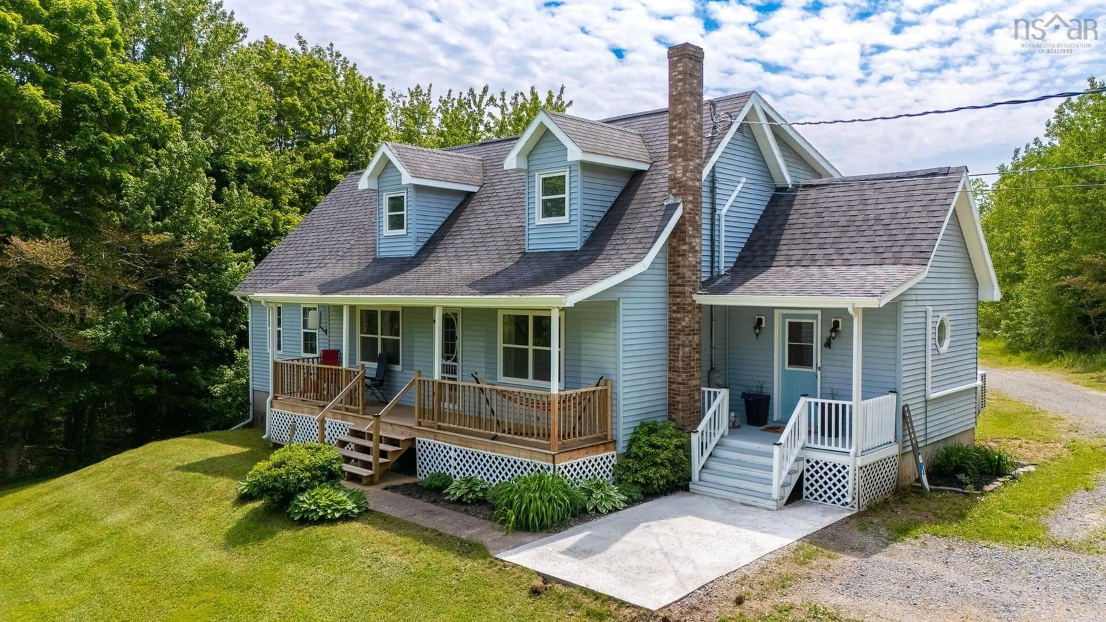 A pic from outside/outdoor area/front of a property/back of a property/a pic from drone, street for 1555 English Mountain Rd, Casey Corner Nova Scotia B4N 3V8