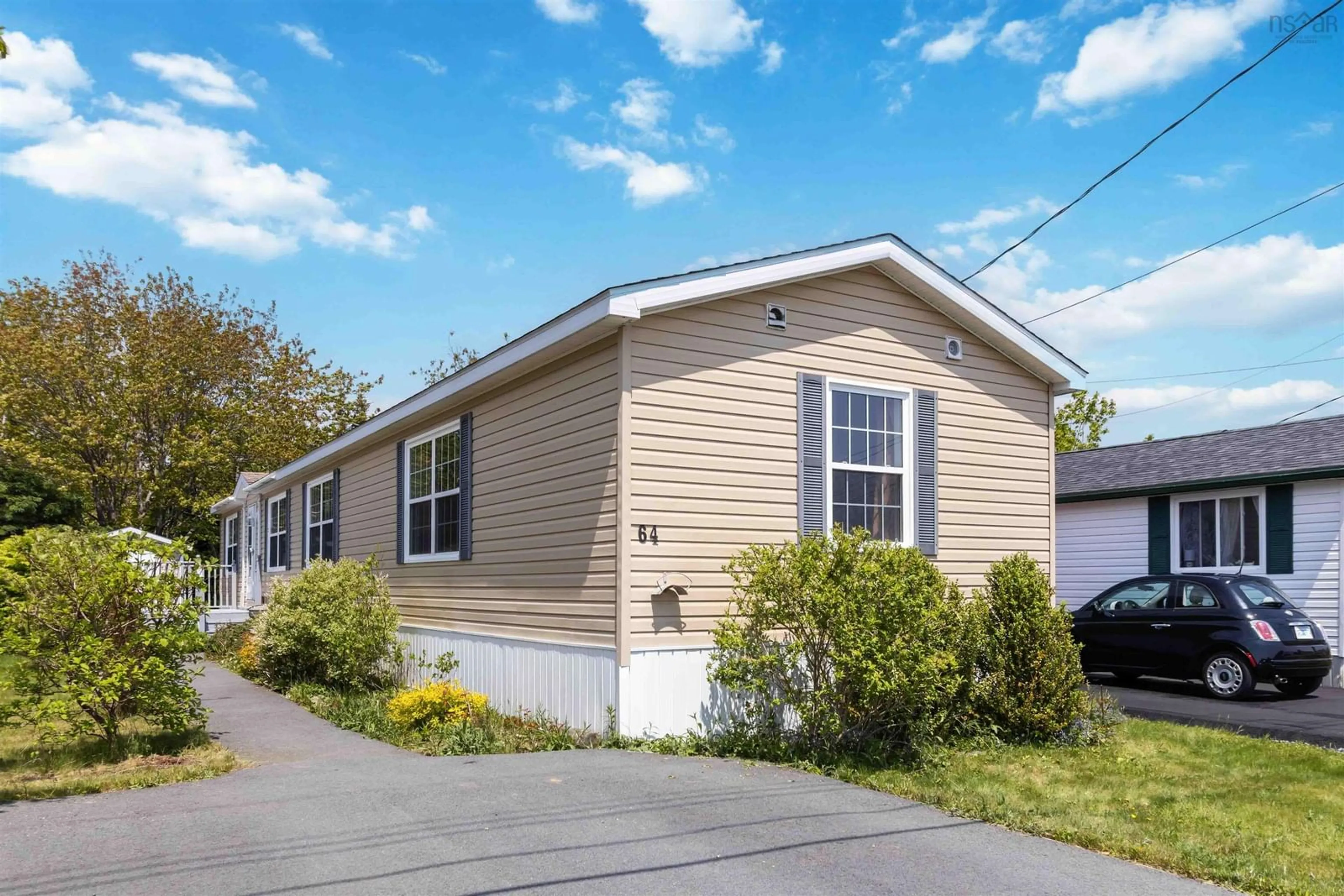 Home with vinyl exterior material, street for 64 Juniper Cres, Eastern Passage Nova Scotia B3G 1E1
