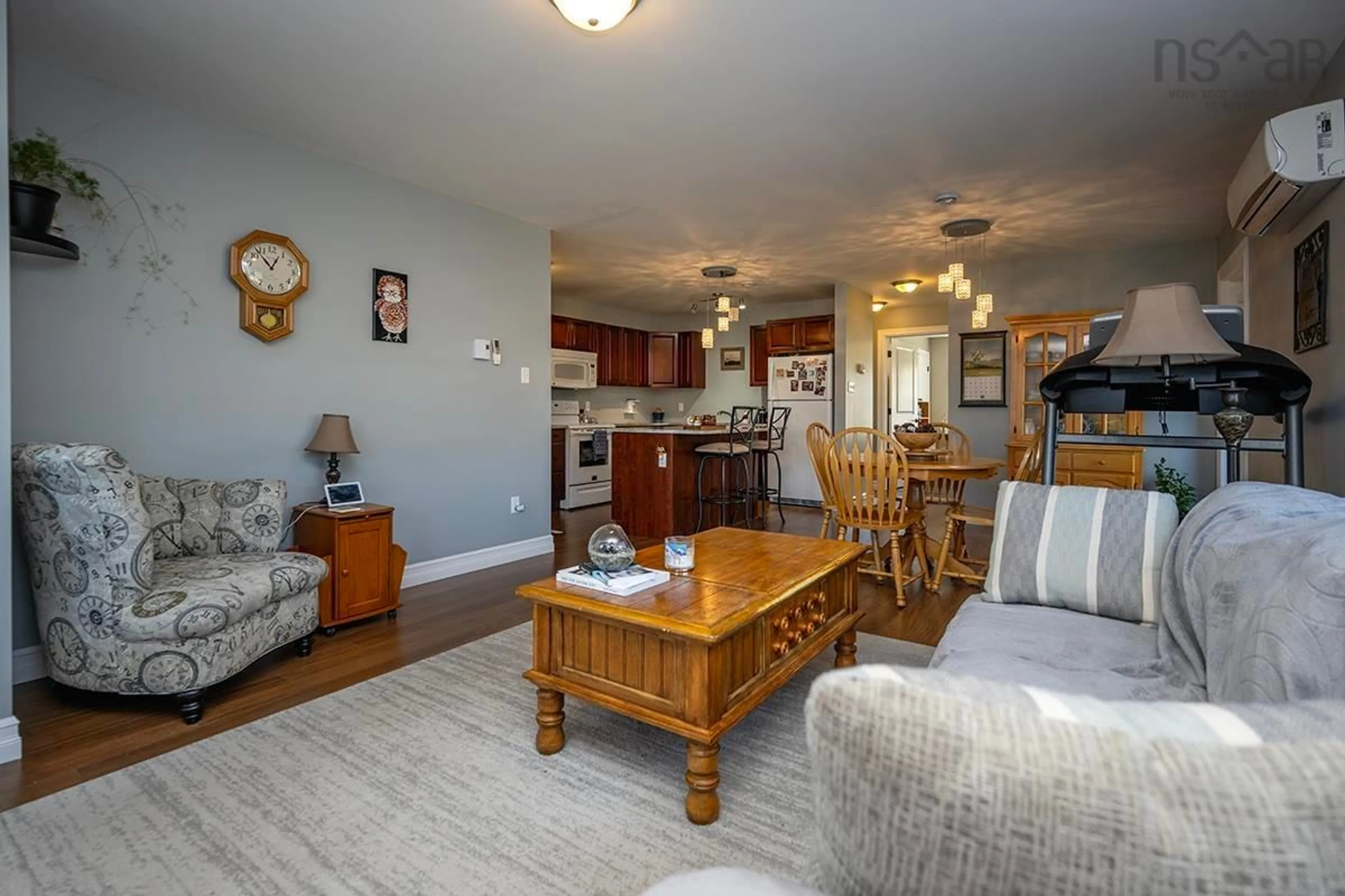Living room with furniture, unknown for 24 Mariners Dr, Hantsport Nova Scotia B0P 1P0