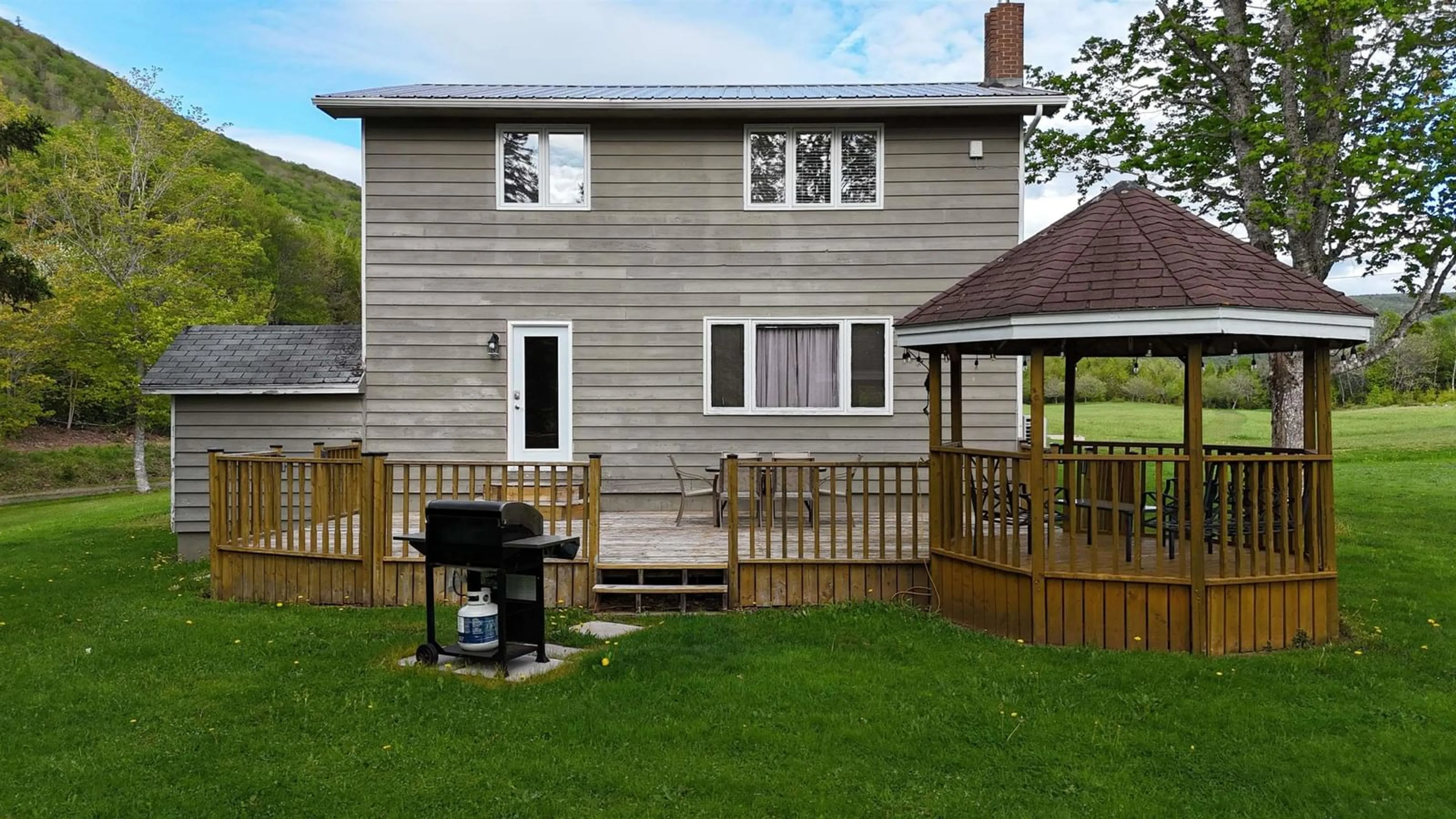 Patio, street for 770 Hatchery Rd., Margaree Valley Nova Scotia B0E 2C0