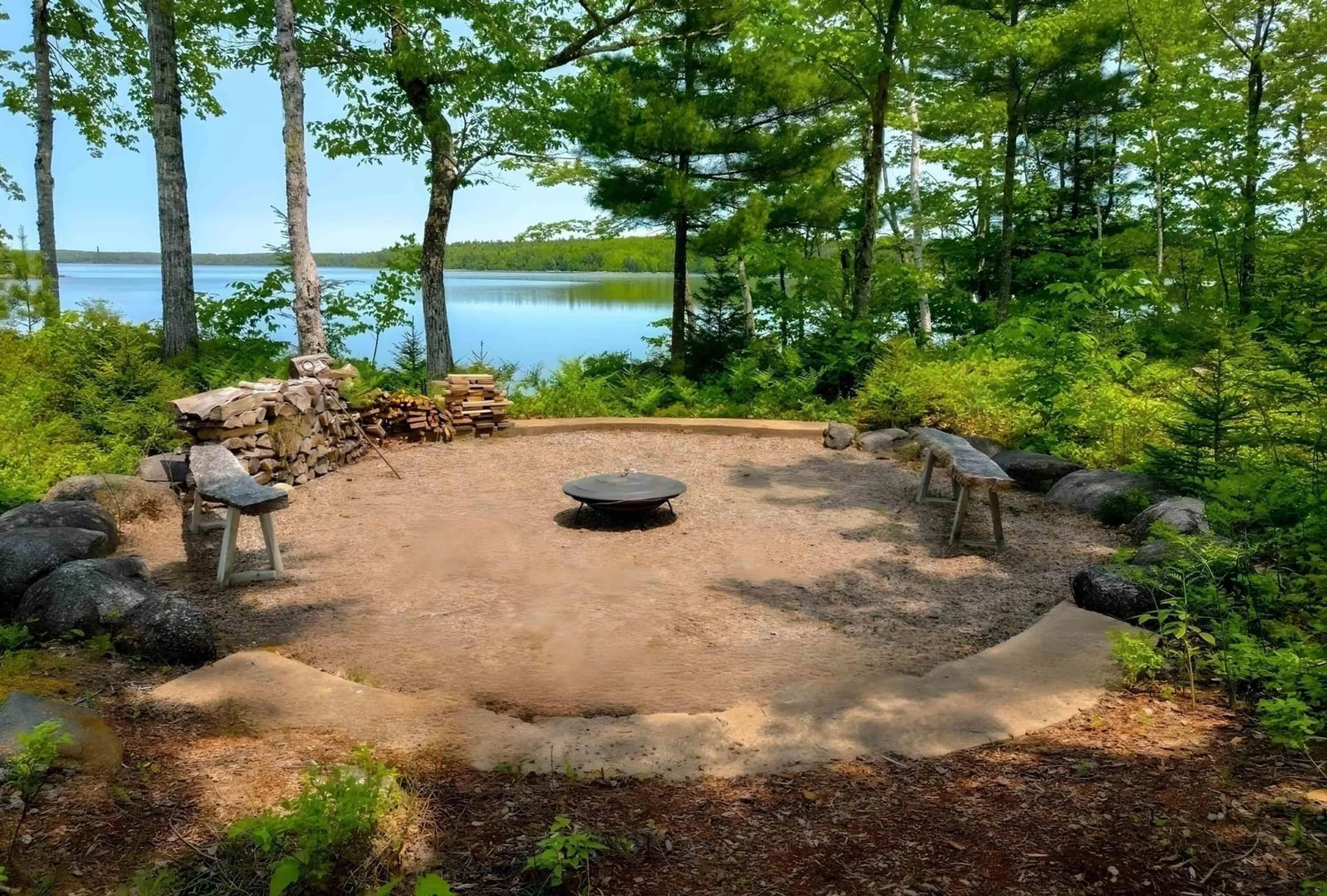Patio, water/lake/river/ocean view for 525 Kill Dog Cove Rd, Parkdale Nova Scotia B0R 1A0