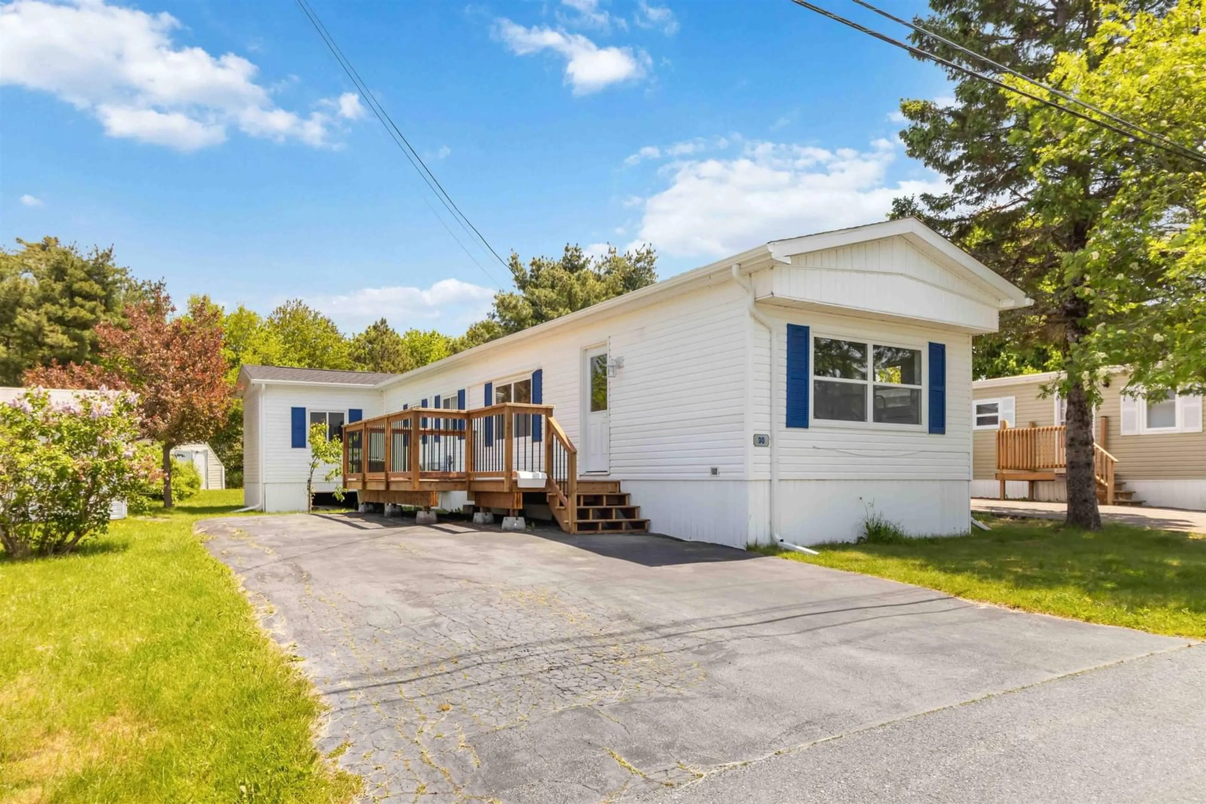 Home with vinyl exterior material, street for 30 Cocoa St, Forest Hills Nova Scotia B2W 4W7