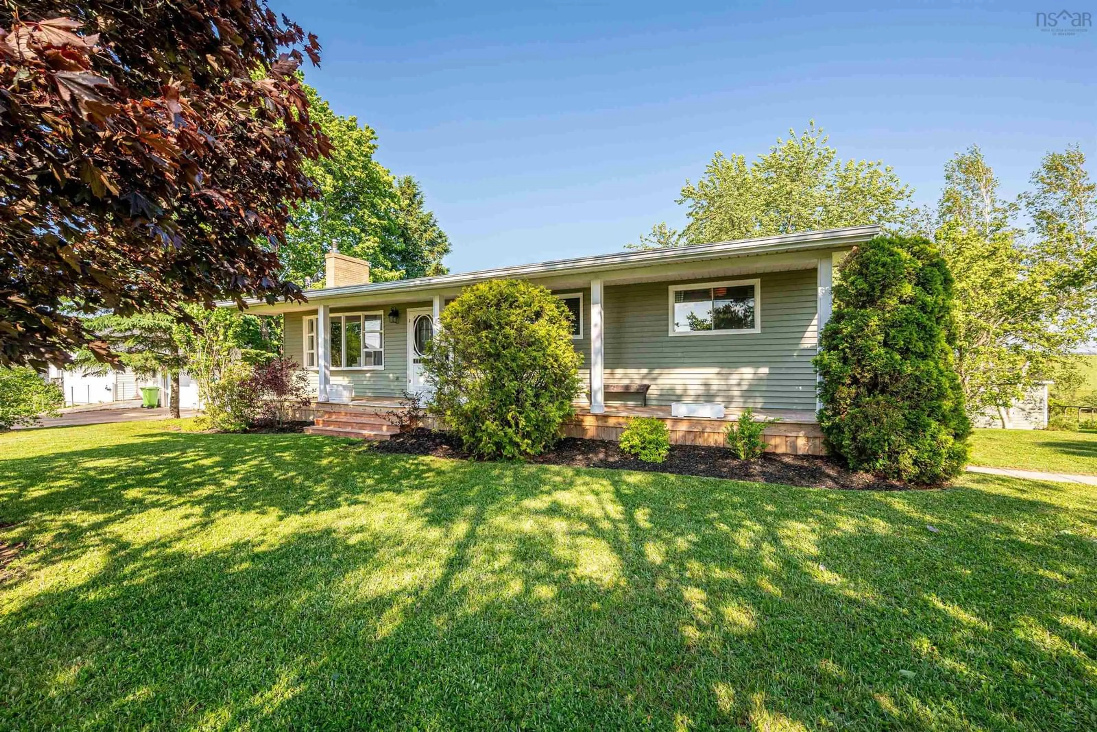 Home with vinyl exterior material, street for 33 Burgess Rd, Garlands Crossing Nova Scotia B0N 2T0