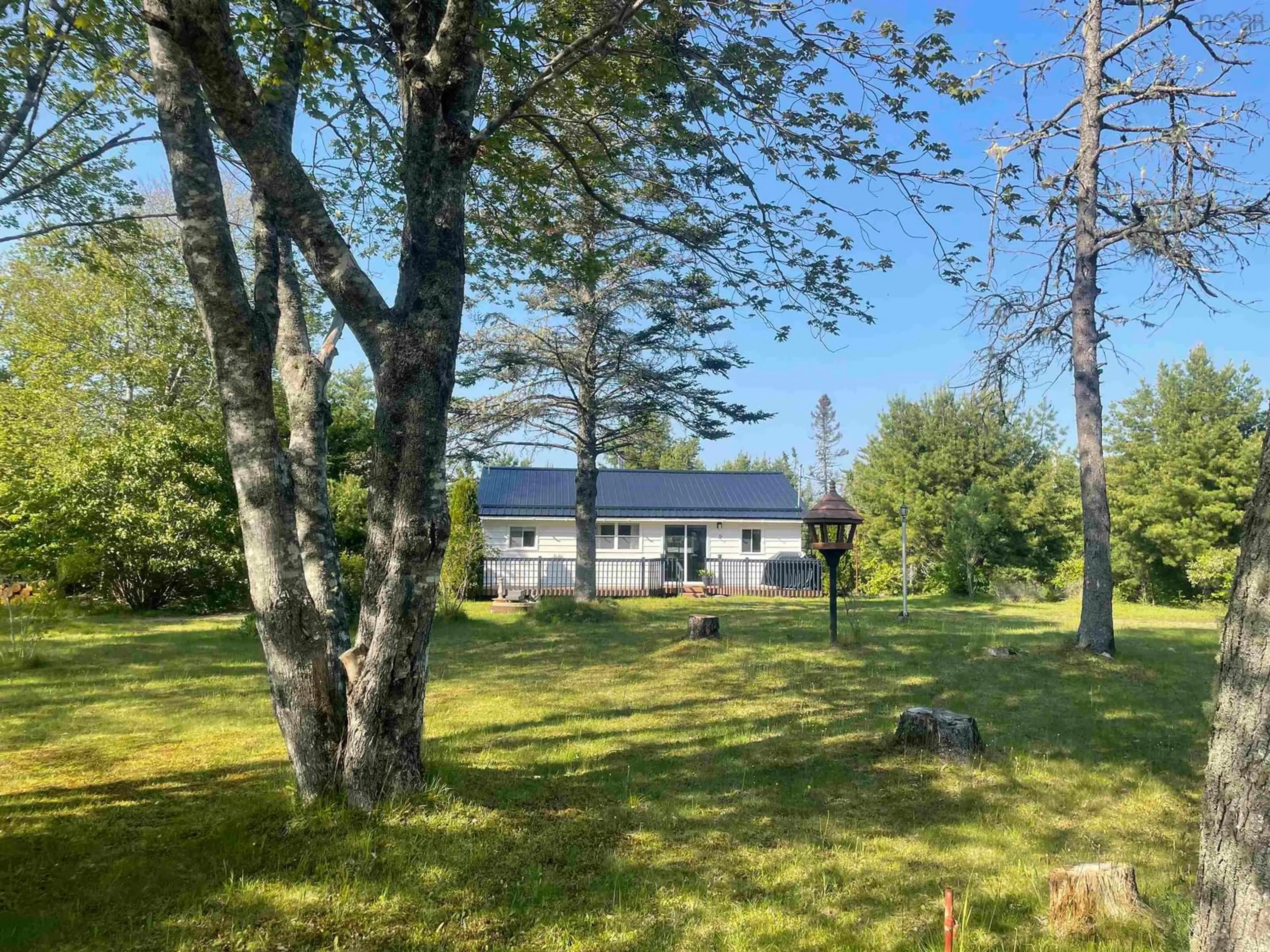 A pic from outside/outdoor area/front of a property/back of a property/a pic from drone, forest/trees view for 9 Mystery Lane, Lower Clyde River Nova Scotia B0T 1W0