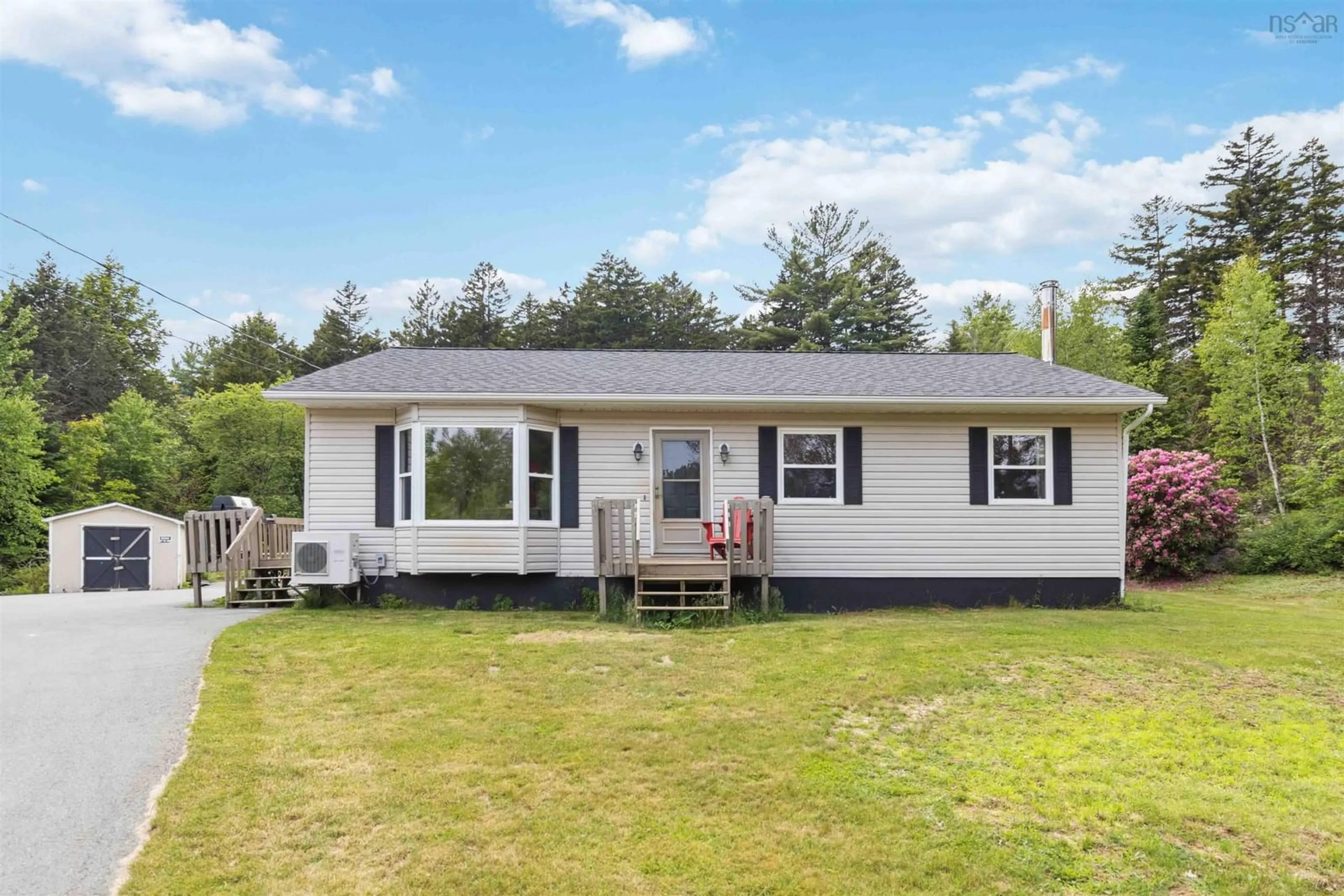 Home with vinyl exterior material, street for 16670 103 Hwy, Hebbs Cross Nova Scotia B4V 0Z2