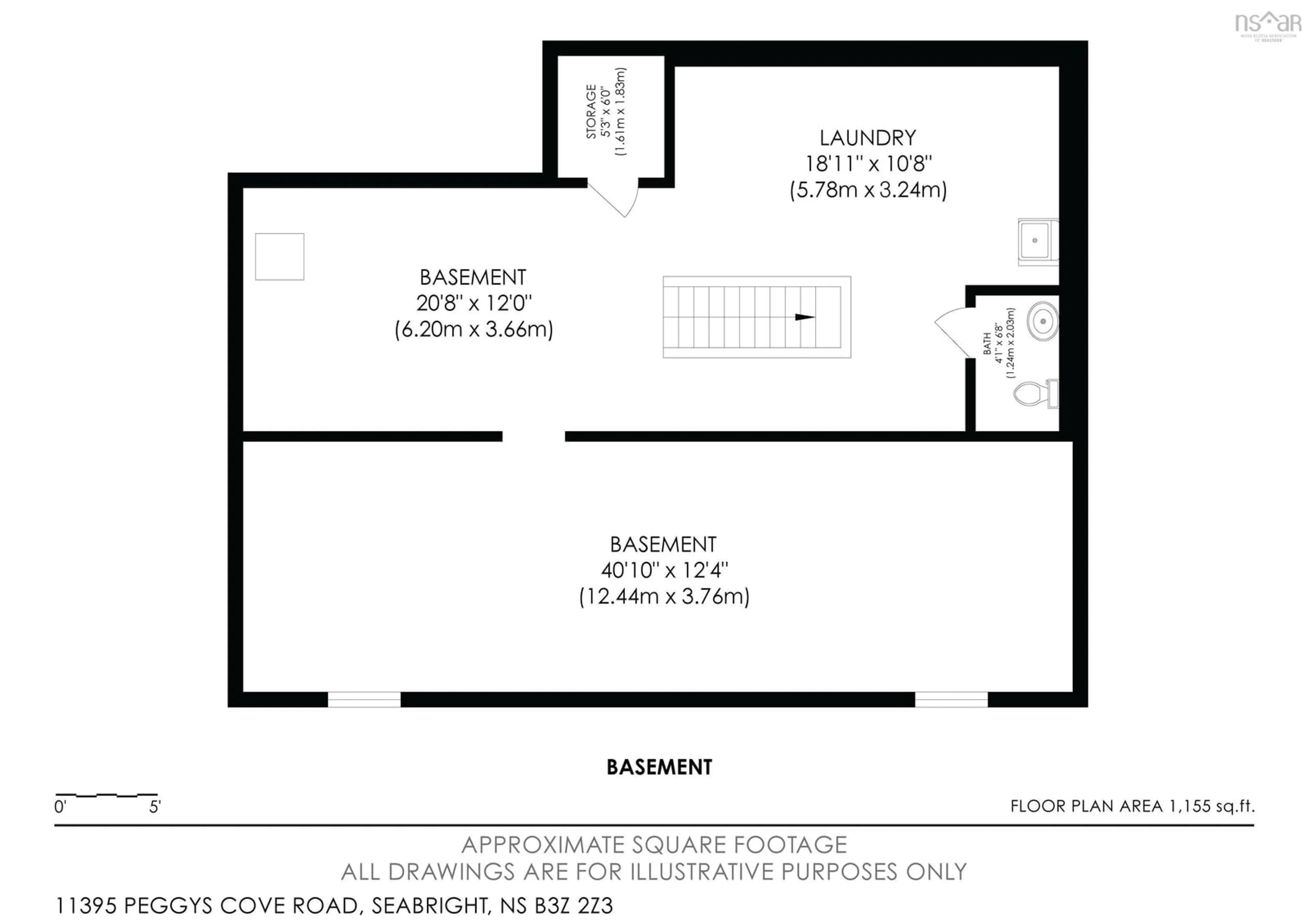 Floor plan for 11395 Peggys Cove Rd, Seabright Nova Scotia B3Z 2Z3