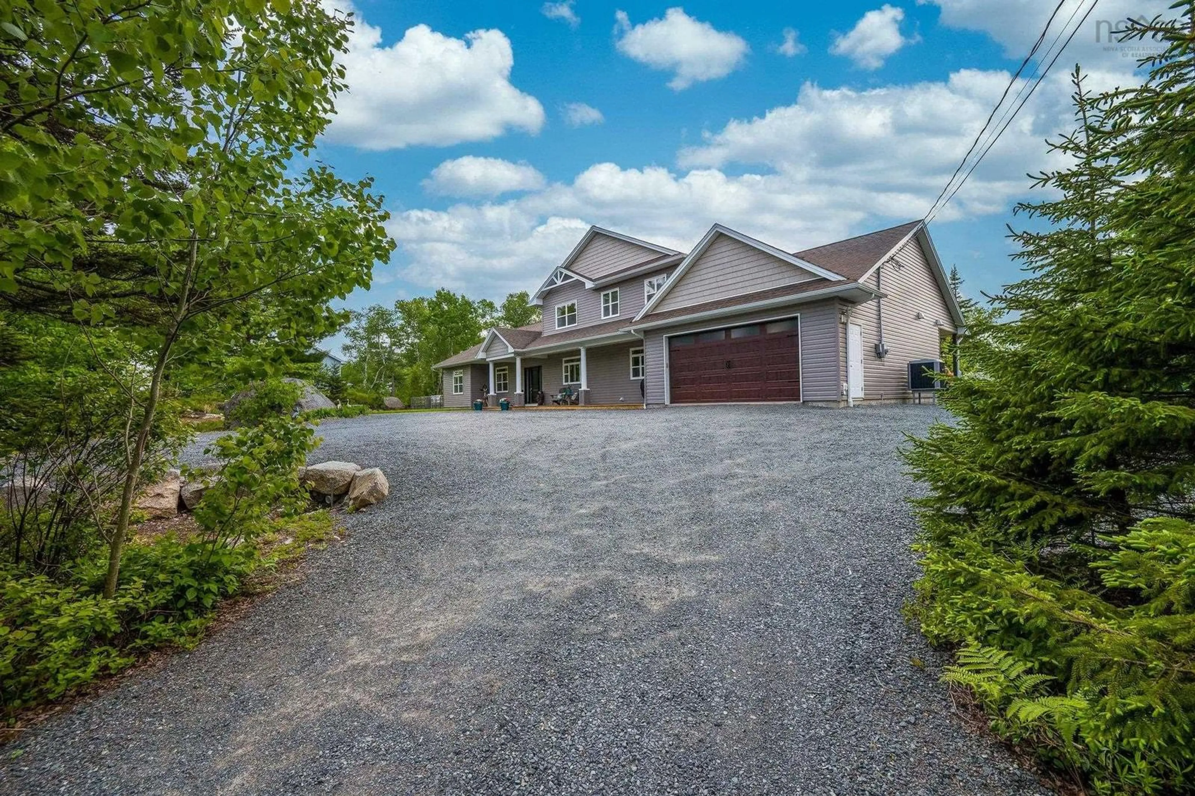 A pic from outside/outdoor area/front of a property/back of a property/a pic from drone, street for 327 Birch Bear Run, Lewis Lake Nova Scotia B3Z 4E9