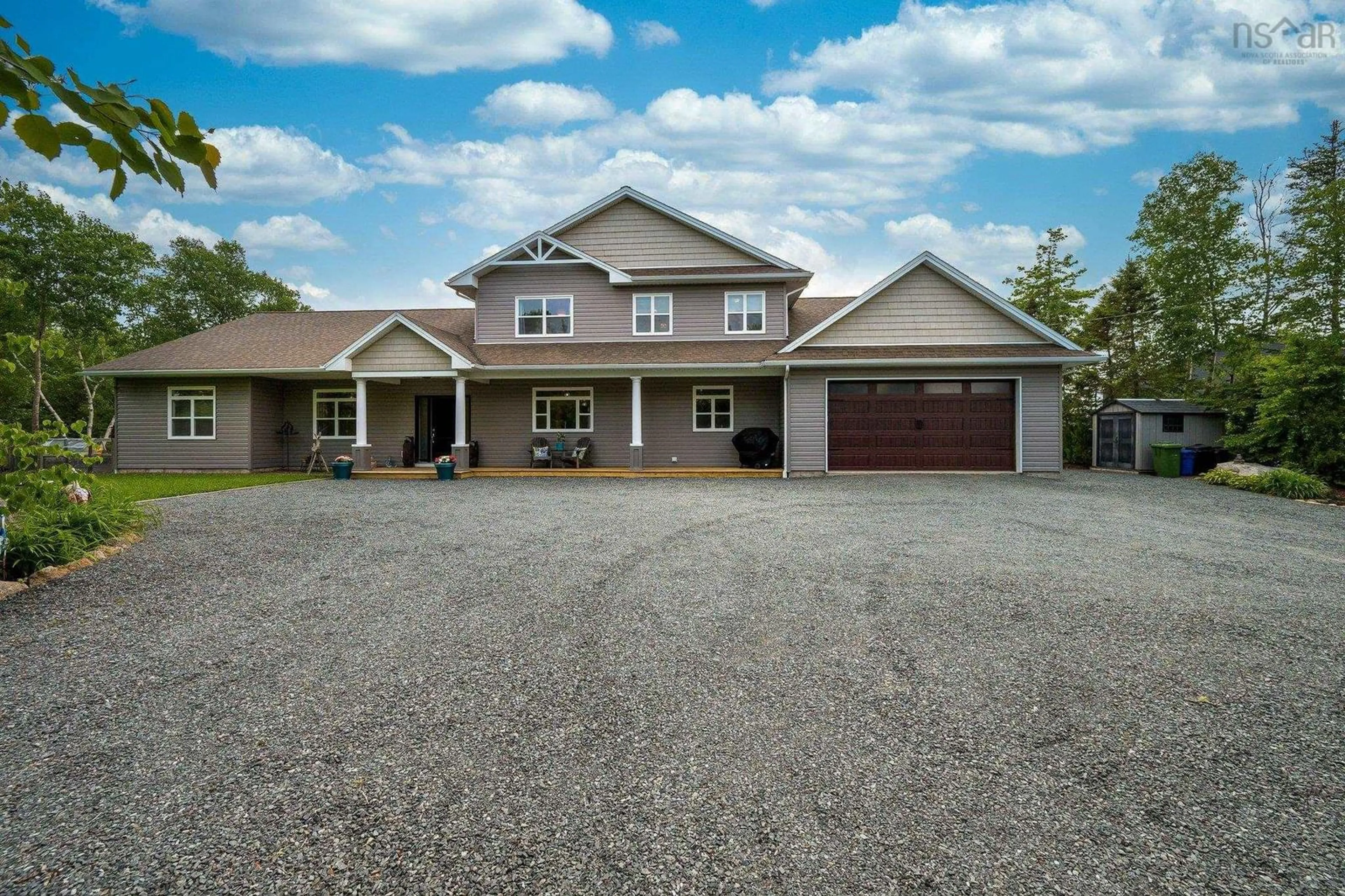 A pic from outside/outdoor area/front of a property/back of a property/a pic from drone, unknown for 327 Birch Bear Run, Lewis Lake Nova Scotia B3Z 4E9