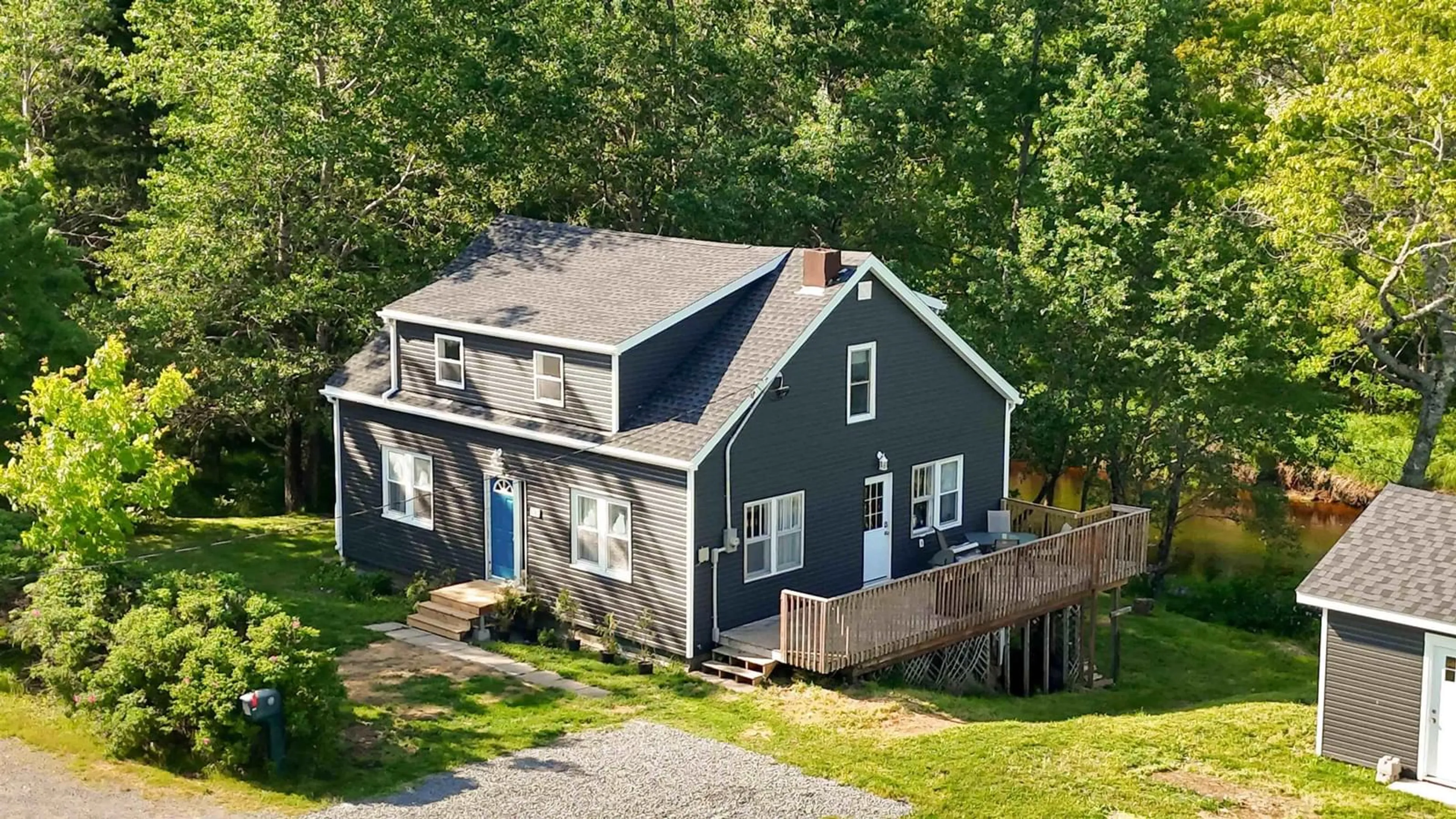A pic from outside/outdoor area/front of a property/back of a property/a pic from drone, unknown for 5745 Highway 357, Elderbank Nova Scotia B0N 1K0