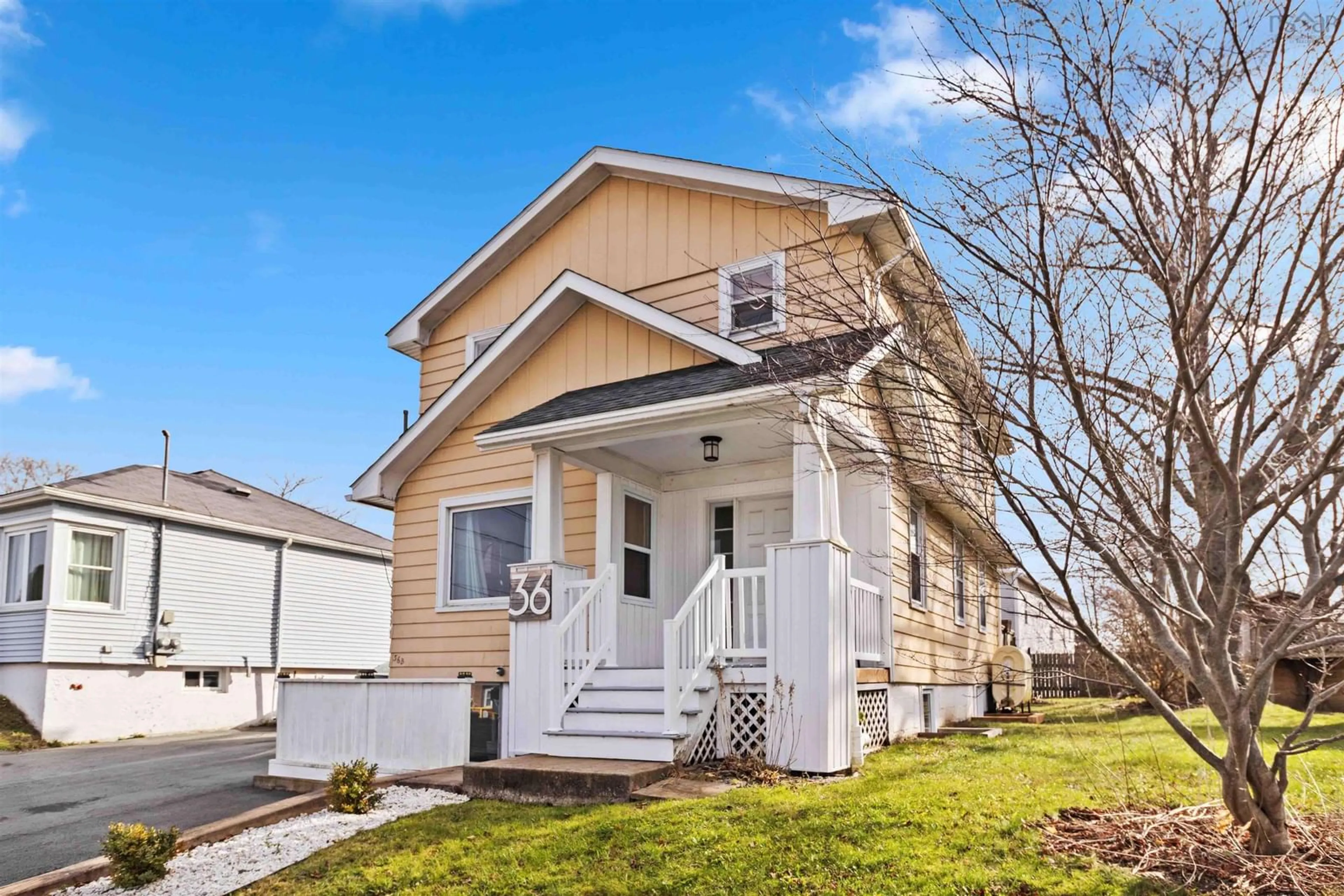 Home with vinyl exterior material, street for 36 Sunnybrae Avenue, Halifax Nova Scotia B3N 2G4