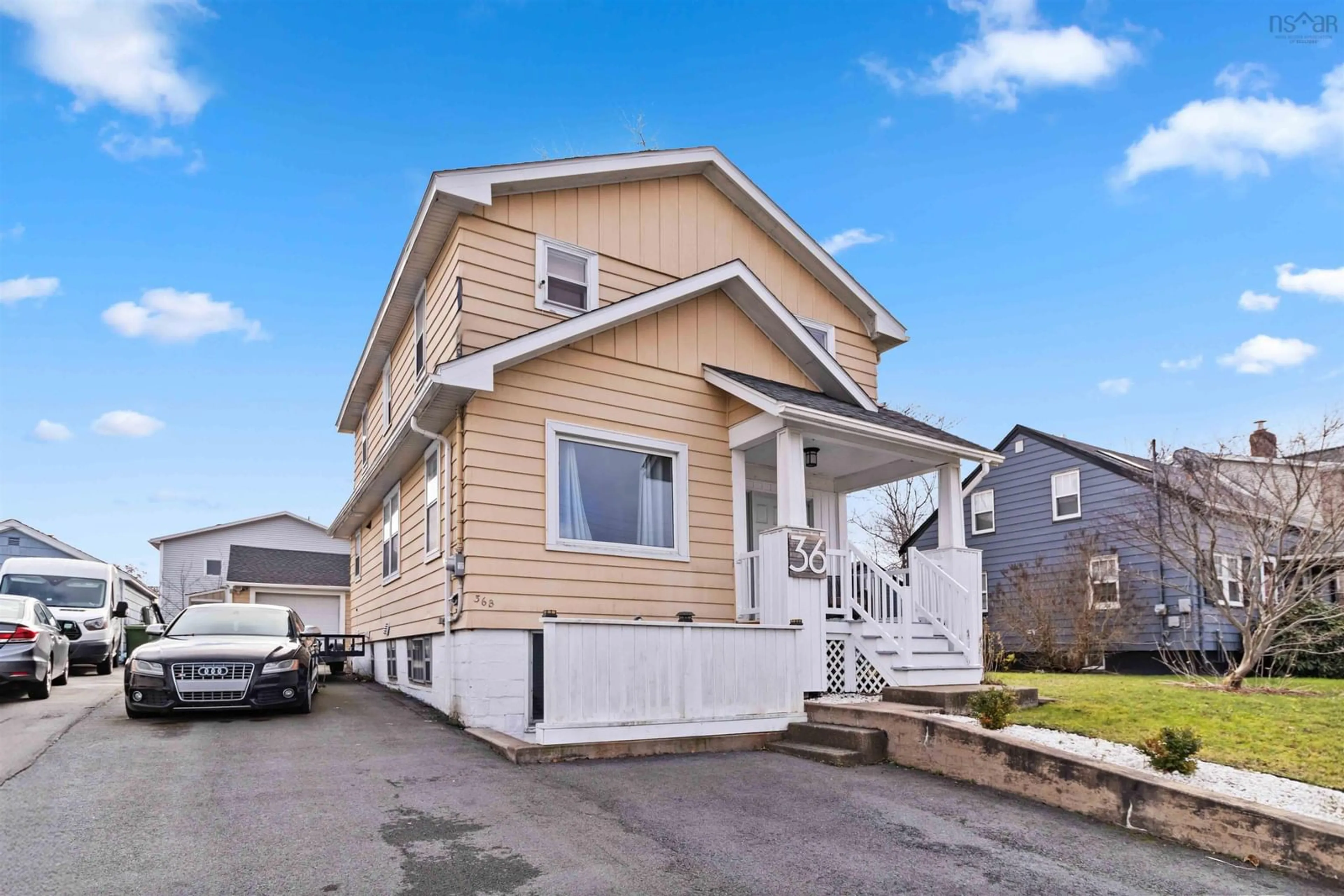 Home with vinyl exterior material, street for 36 Sunnybrae Avenue, Halifax Nova Scotia B3N 2G4