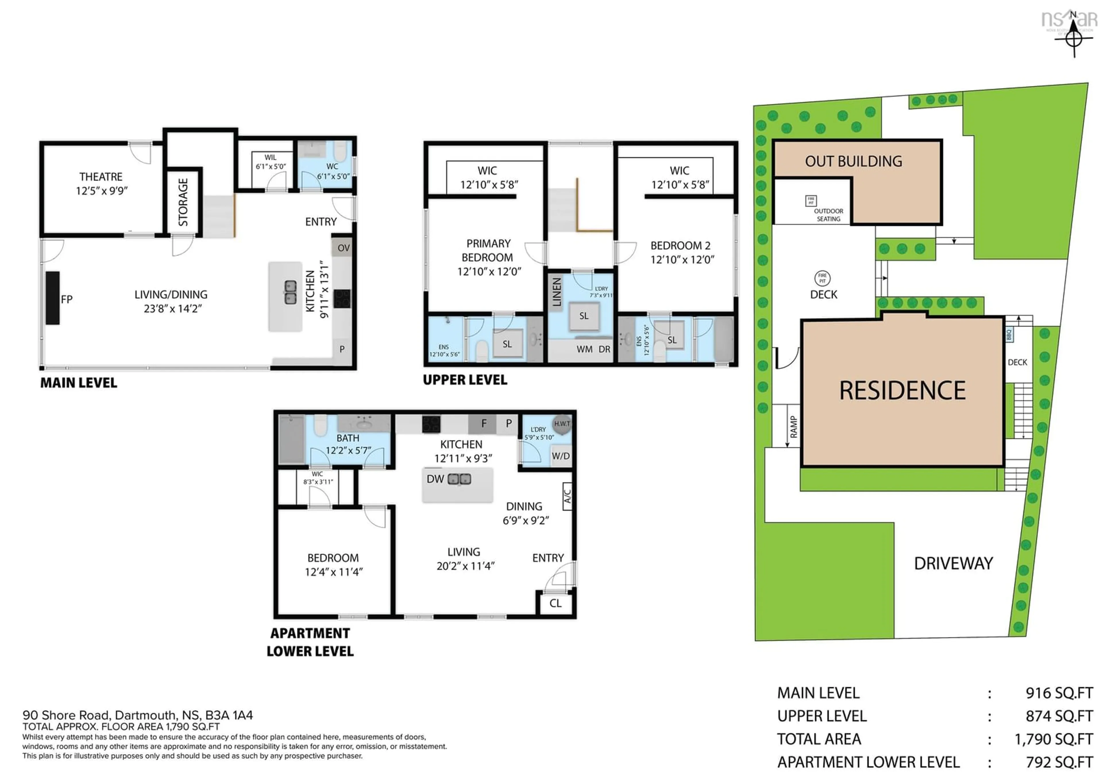 Floor plan for 90 Shore Rd, Dartmouth Nova Scotia B4A 1A4