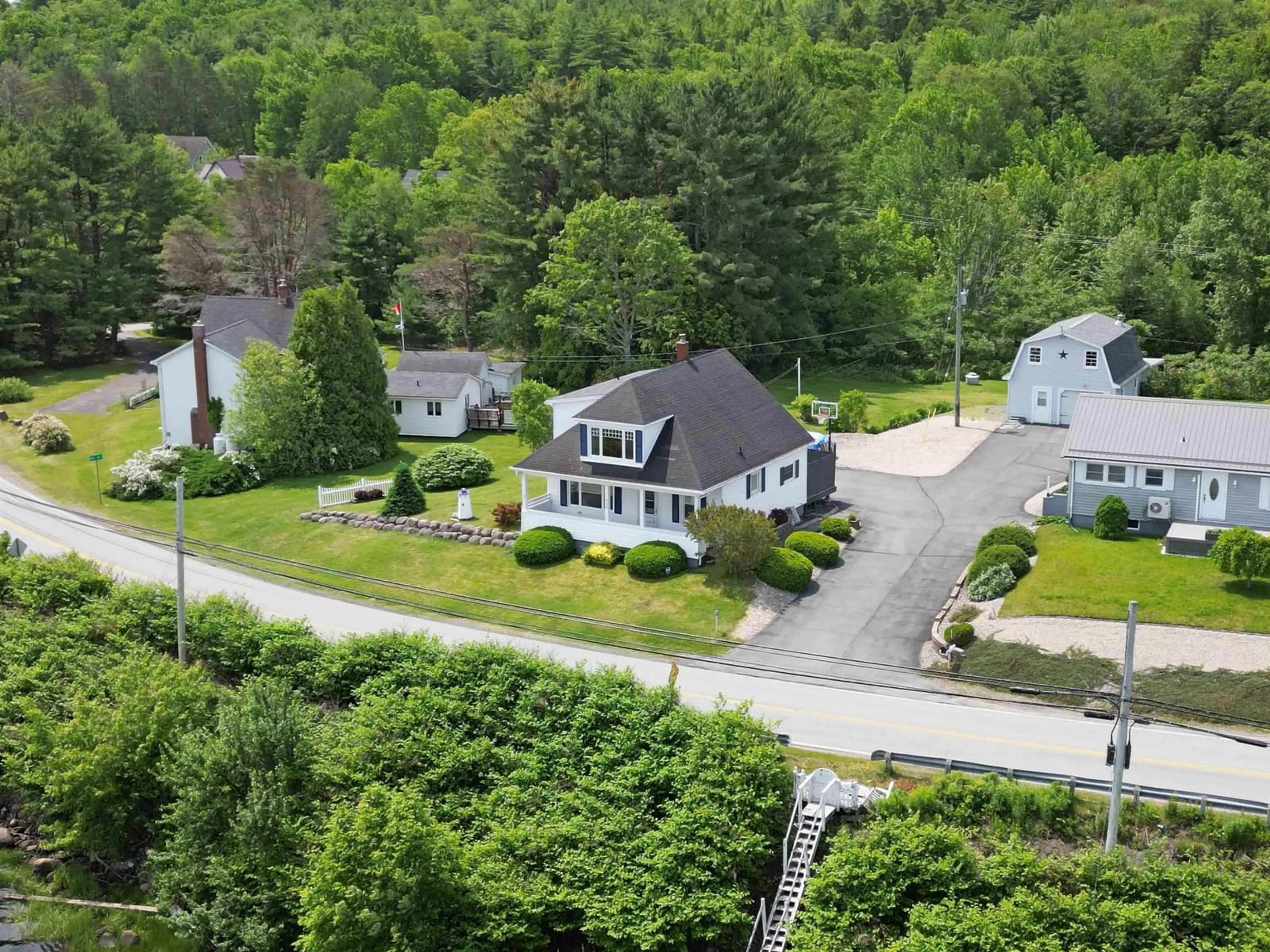 A pic from outside/outdoor area/front of a property/back of a property/a pic from drone, street for 980 Highway 331, Conquerall Bank Nova Scotia B4V 0H8