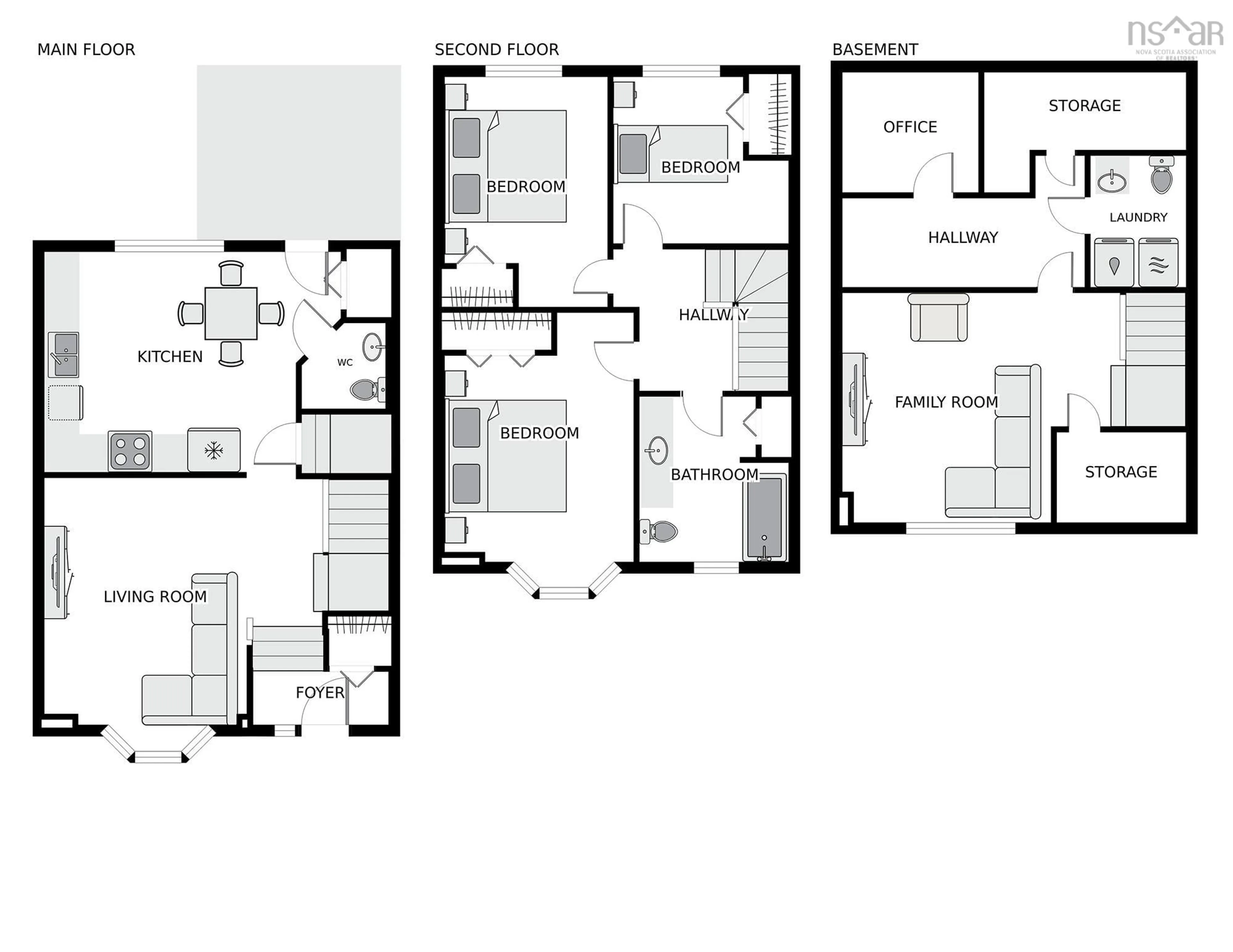 Floor plan for 67 Serocco Cres, Westphal Nova Scotia B2W 6G5