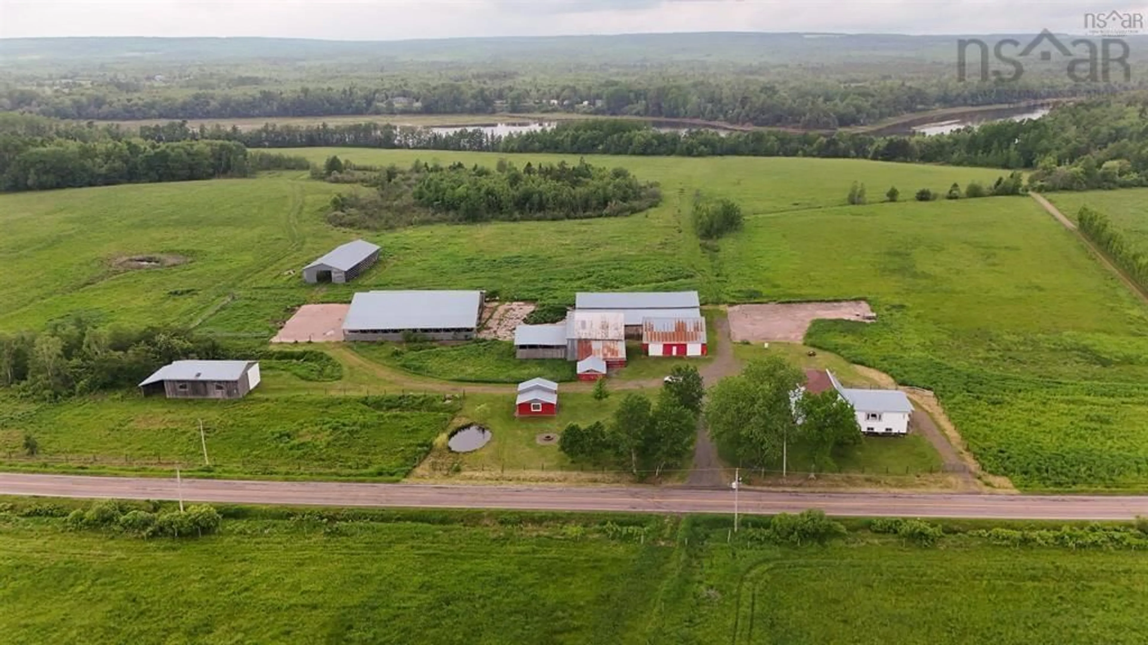 A pic from outside/outdoor area/front of a property/back of a property/a pic from drone, building for 7729 Highway 321, Roslin Nova Scotia B0K 1K0