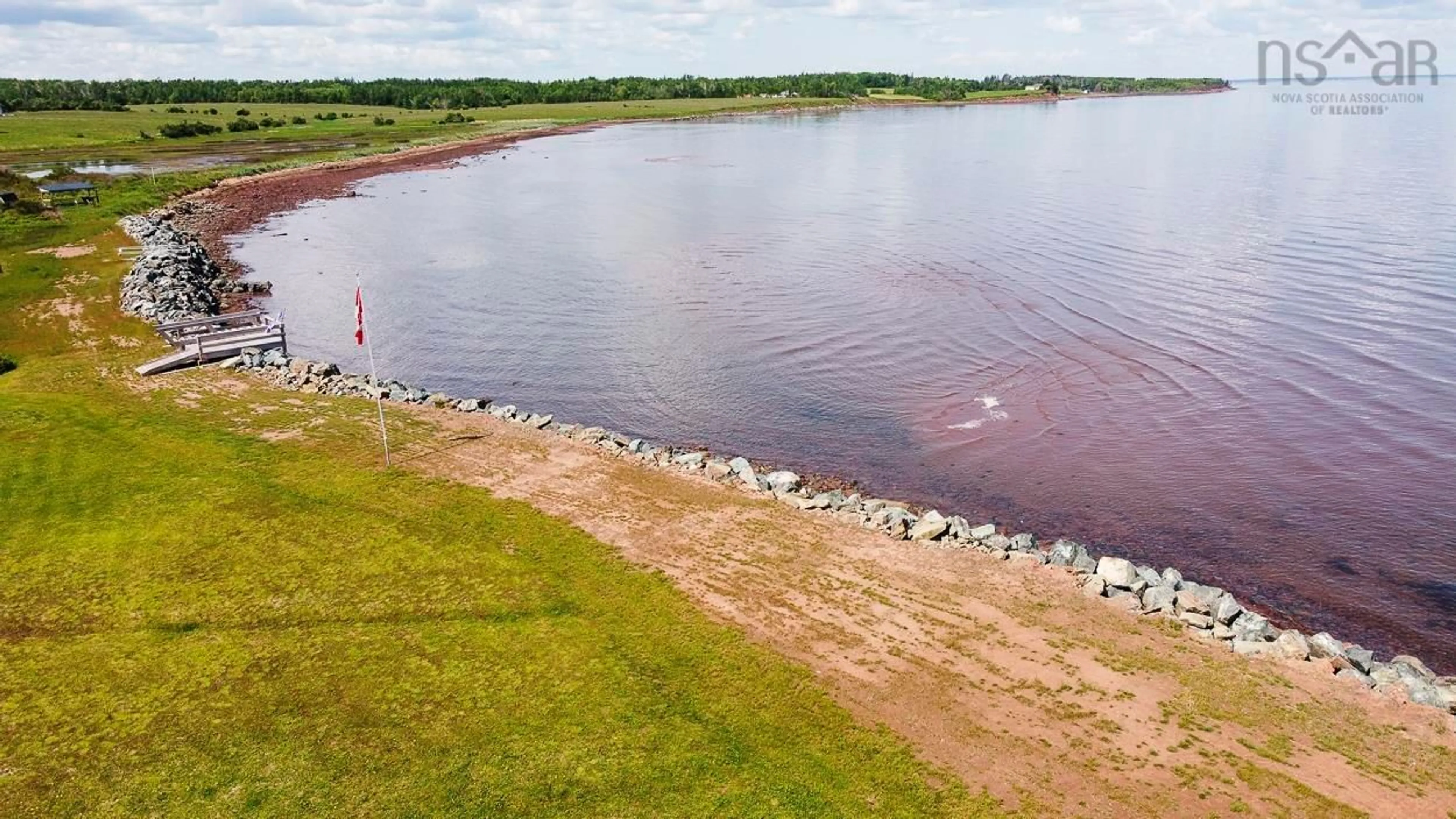 A pic from outside/outdoor area/front of a property/back of a property/a pic from drone, water/lake/river/ocean view for 150 Mathesons Cove Rd, Pugwash Nova Scotia B0K 1L0