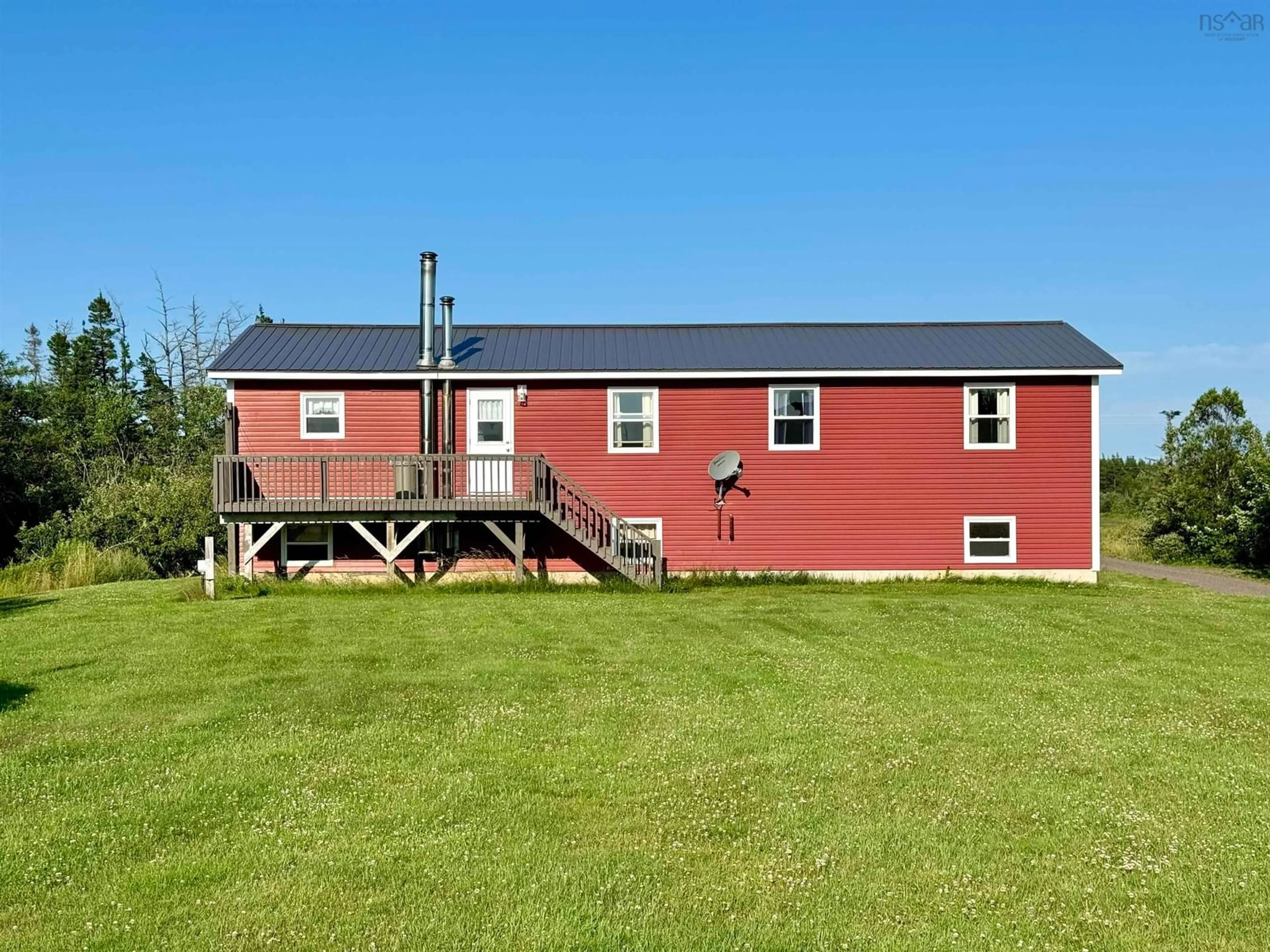 A pic from outside/outdoor area/front of a property/back of a property/a pic from drone, building for 1193 Grandique Road, Grand Lake Nova Scotia B0E 1A0