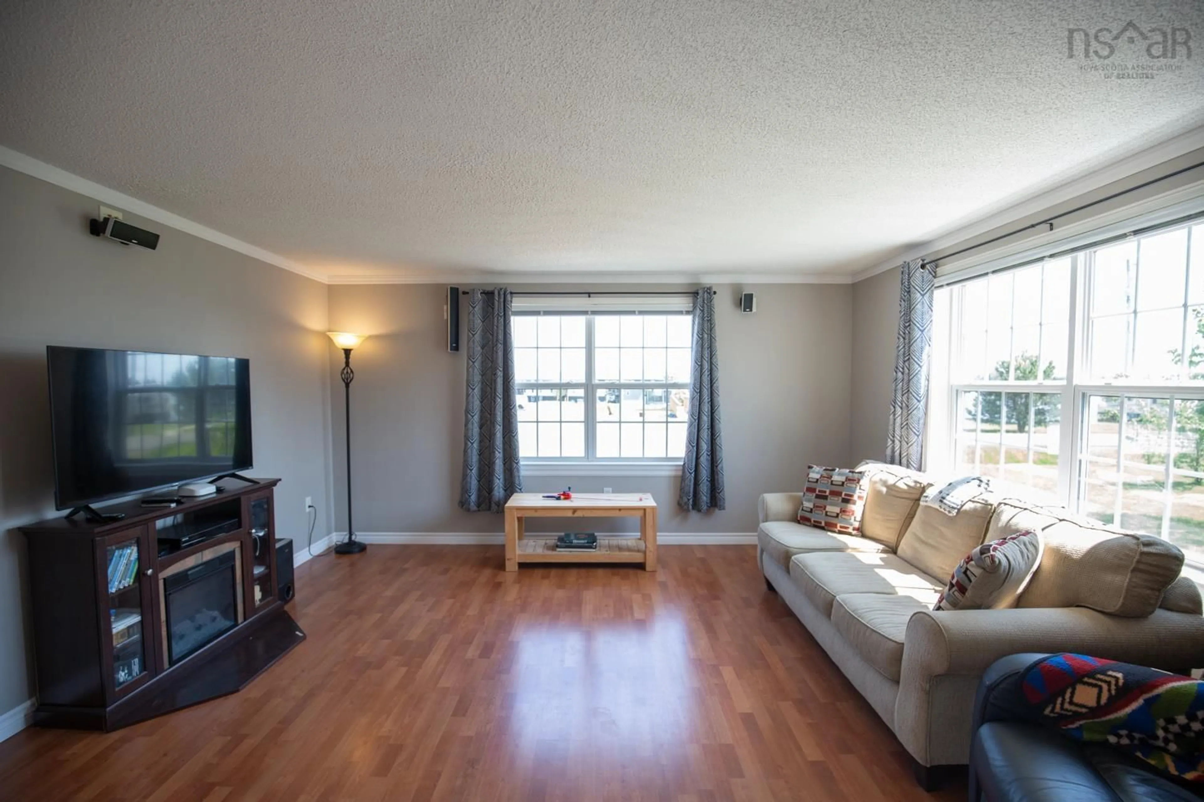 Living room with furniture, wood/laminate floor for 33 Dresden Way, Debert Nova Scotia B0M 1G0