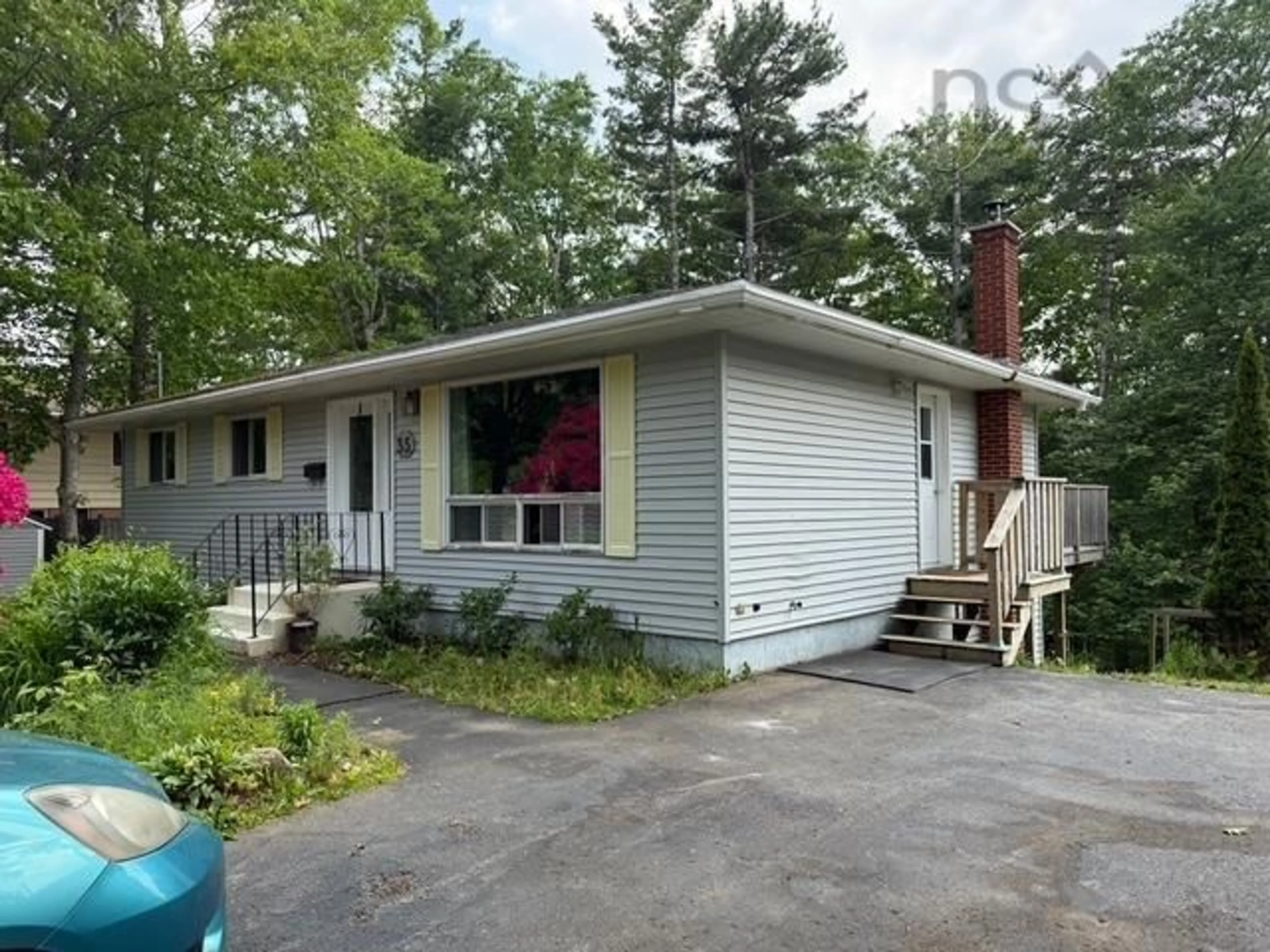 Home with vinyl exterior material, street for 35 Hopkins Dr, Bridgewater Nova Scotia B4V 3P1