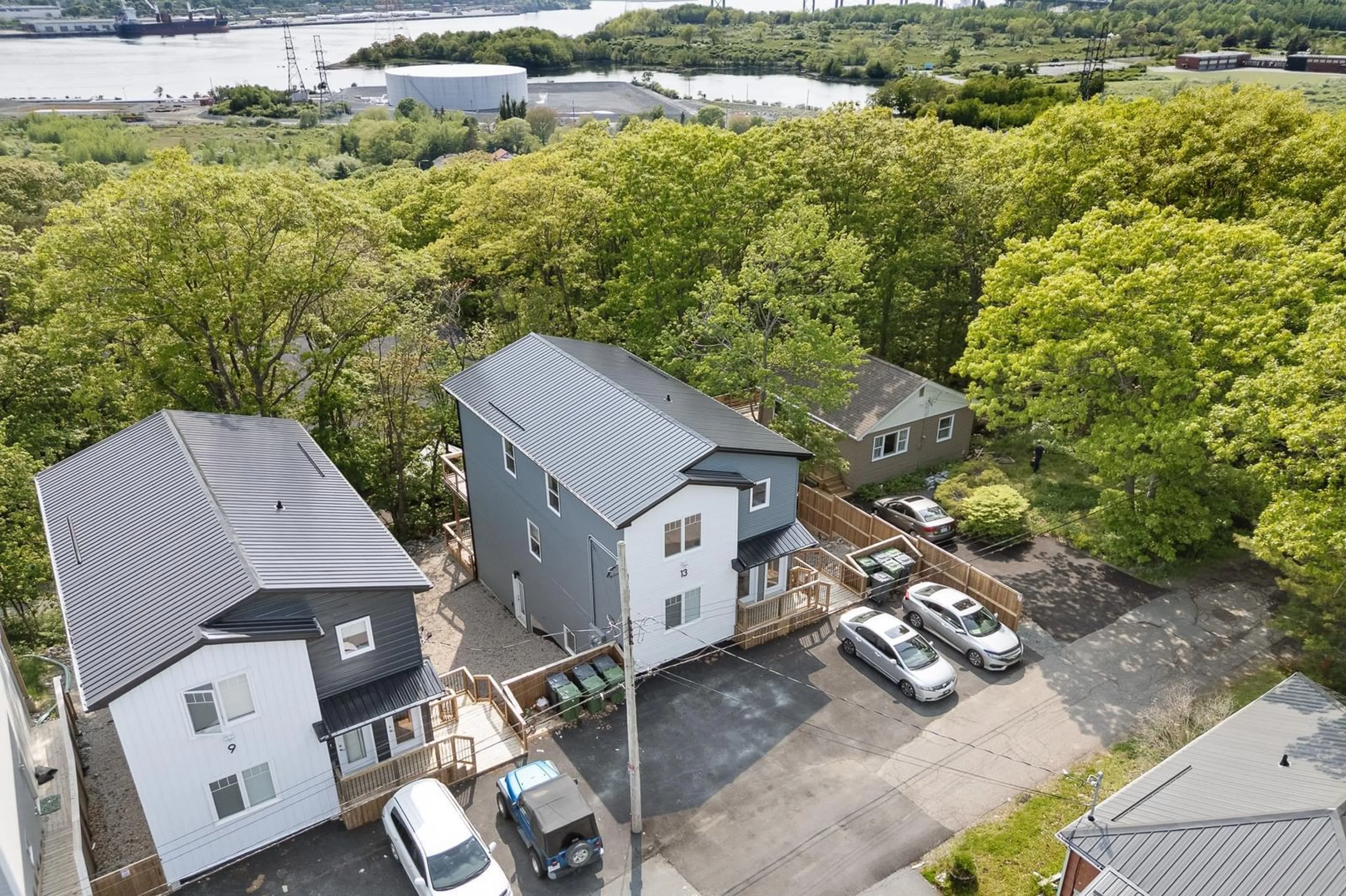 A pic from outside/outdoor area/front of a property/back of a property/a pic from drone, water/lake/river/ocean view for 13 Hilchie Rd, Dartmouth Nova Scotia B3A 1T5