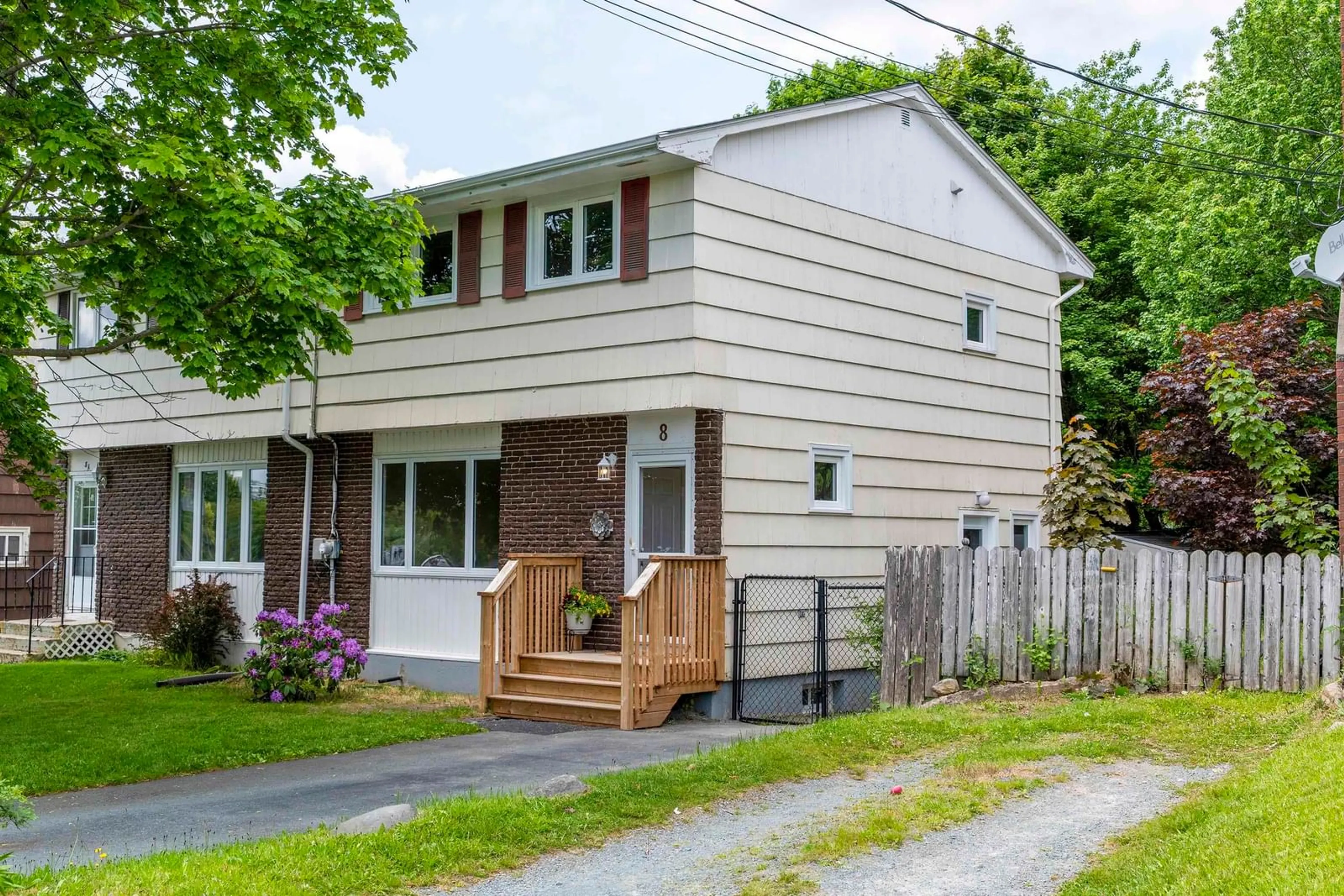 Home with vinyl exterior material, street for 8 Christopher Ave, Dartmouth Nova Scotia B2W 3G3