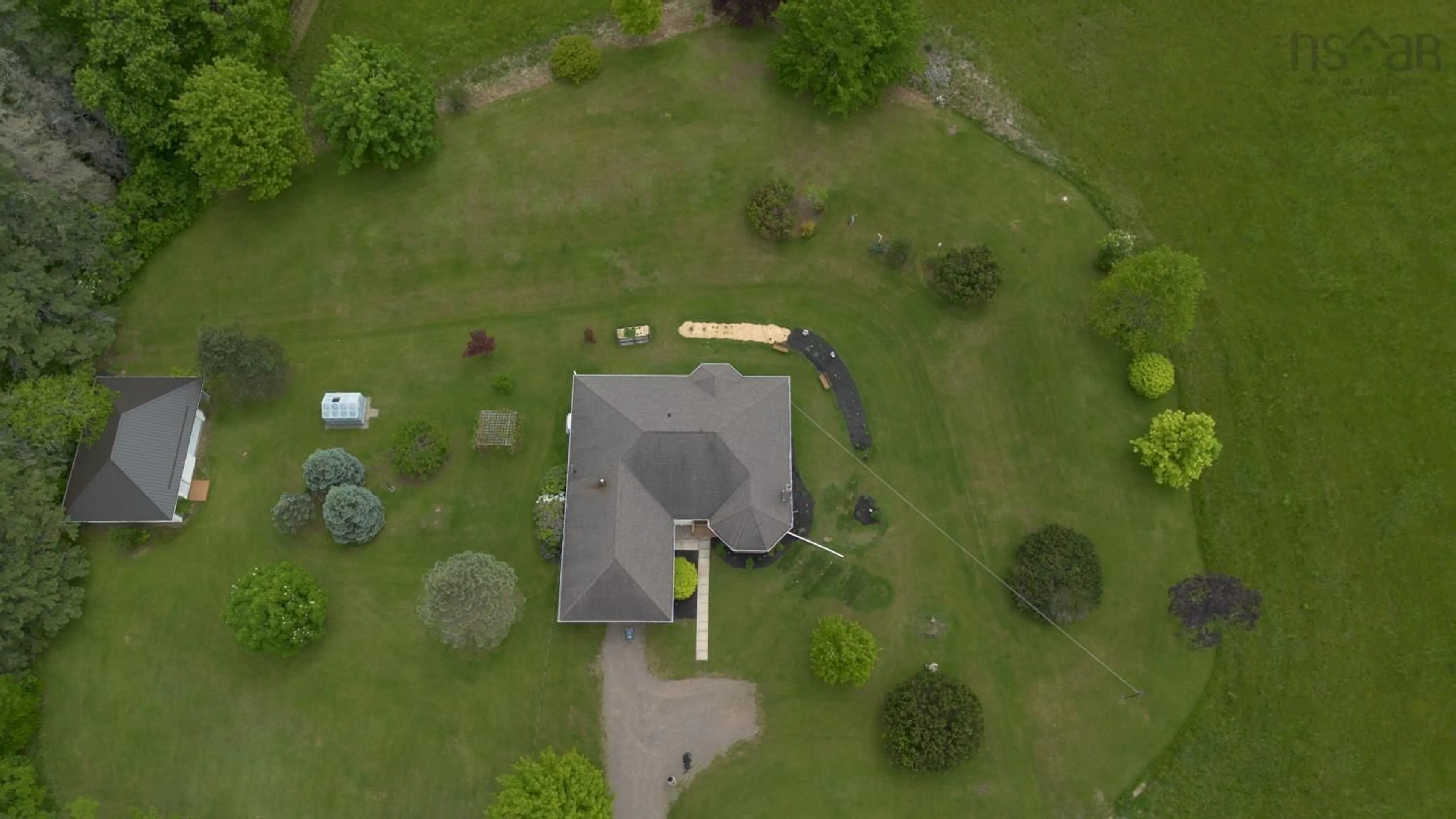 A pic from outside/outdoor area/front of a property/back of a property/a pic from drone, street for 1332 Meadowvale Rd, Meadowvale Nova Scotia B0N 2P0