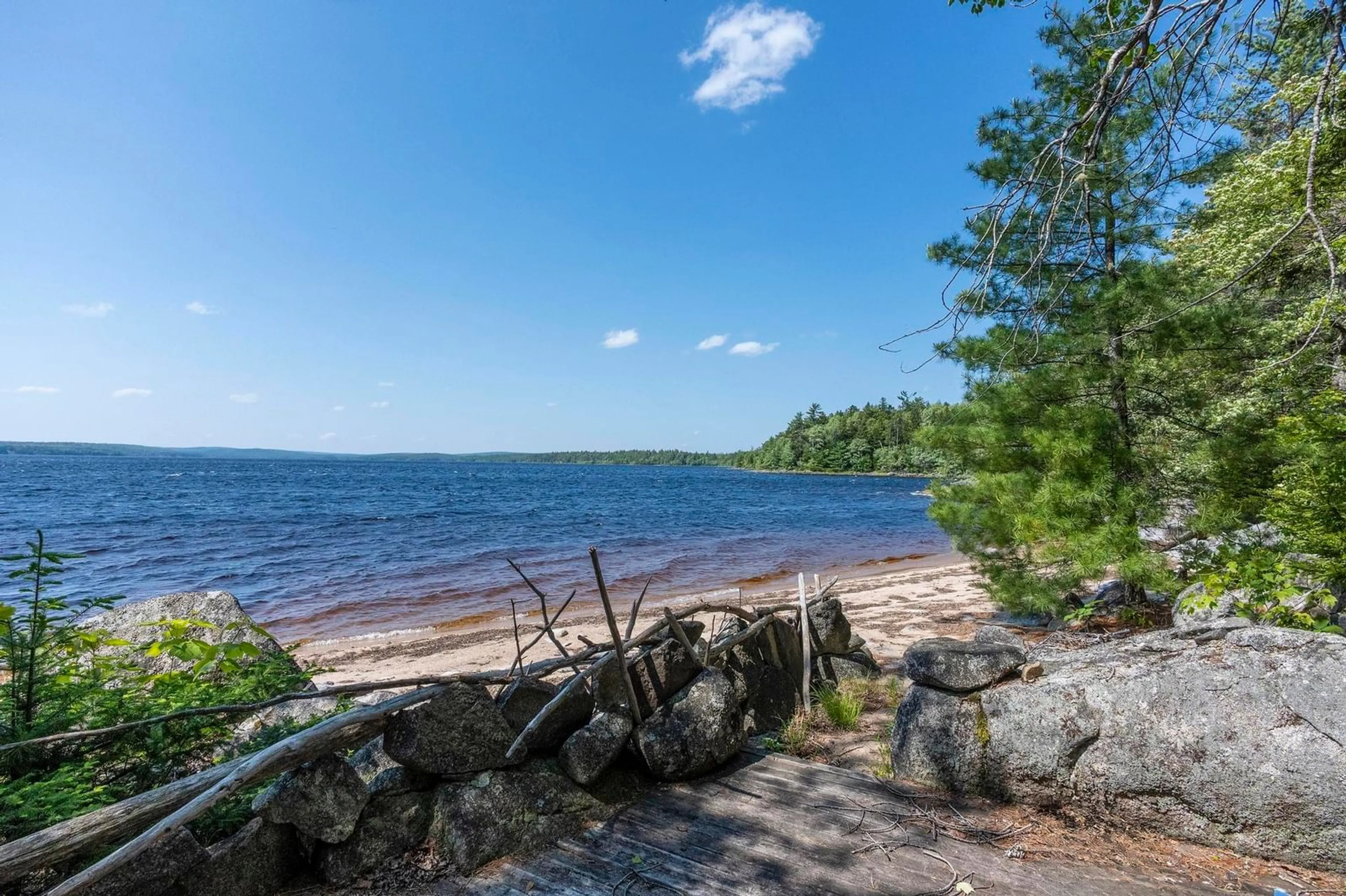 Patio, water/lake/river/ocean view for 10 South Point Rd, Sherbrooke Lake Nova Scotia B0J 2M0
