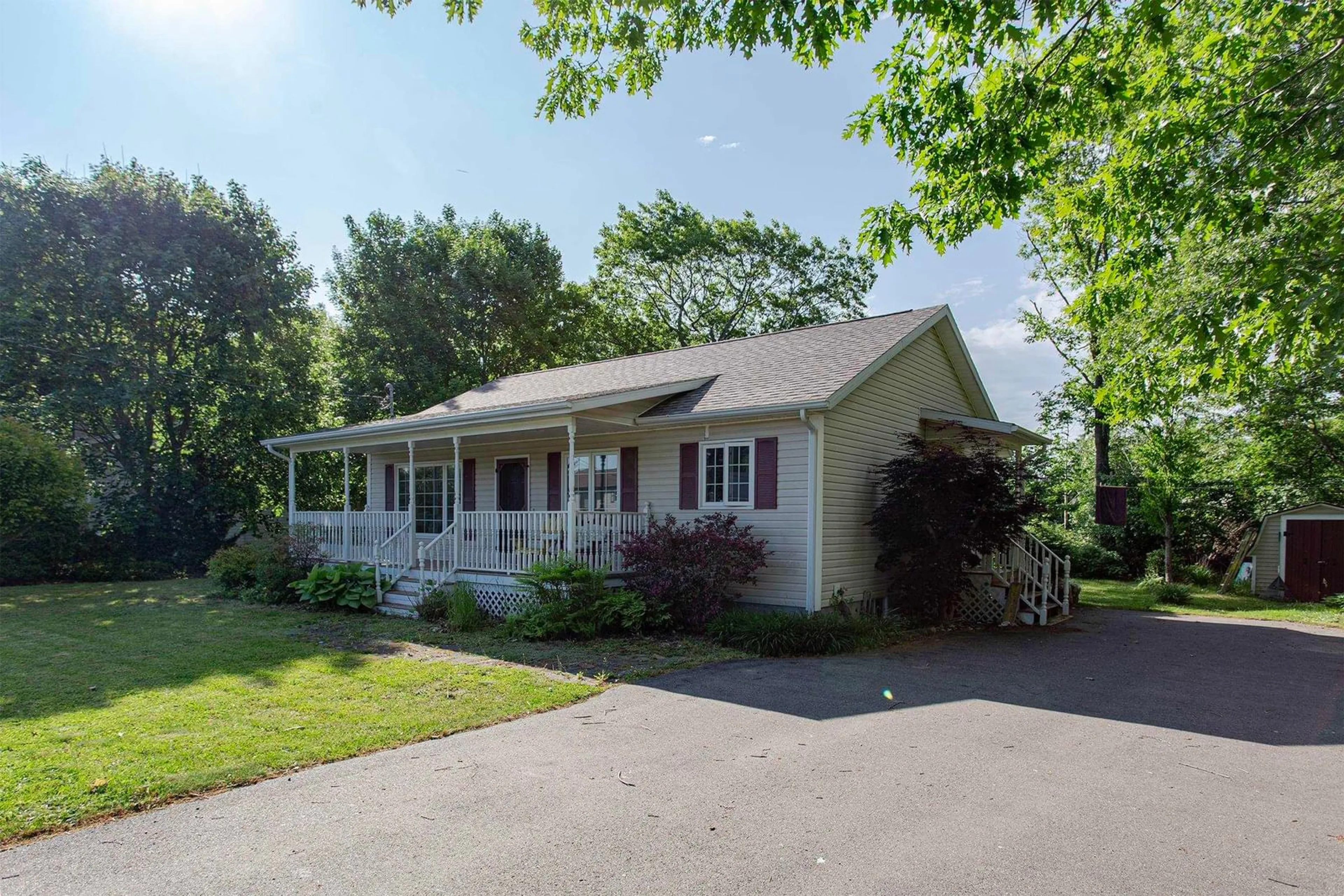 Home with vinyl exterior material, street for 24 Martyn Cres, Nictaux Nova Scotia B0S 1P0