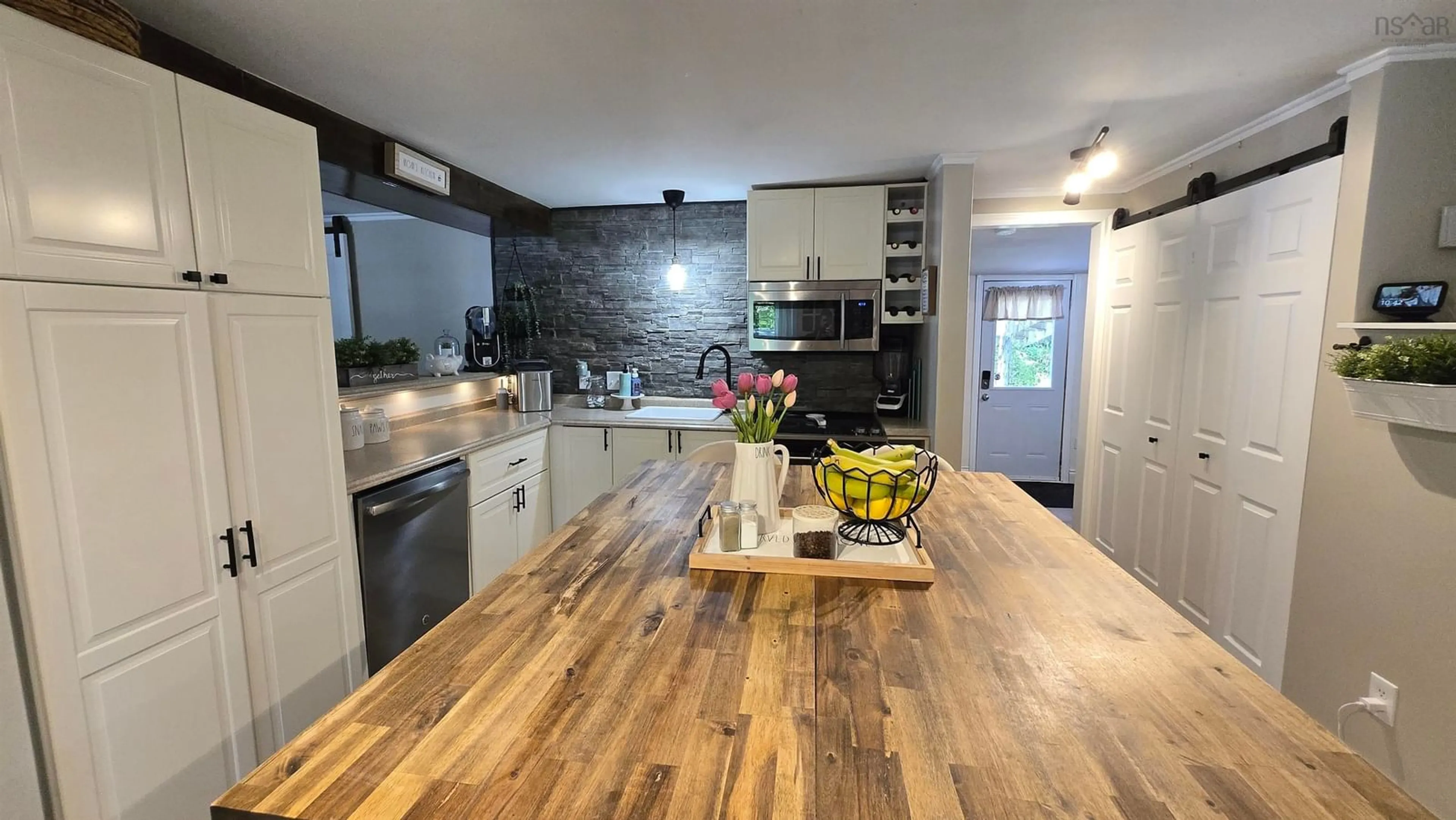 Open concept kitchen, wood/laminate floor for Pinecrest Dr #27, New Minas Nova Scotia B4N 4W5