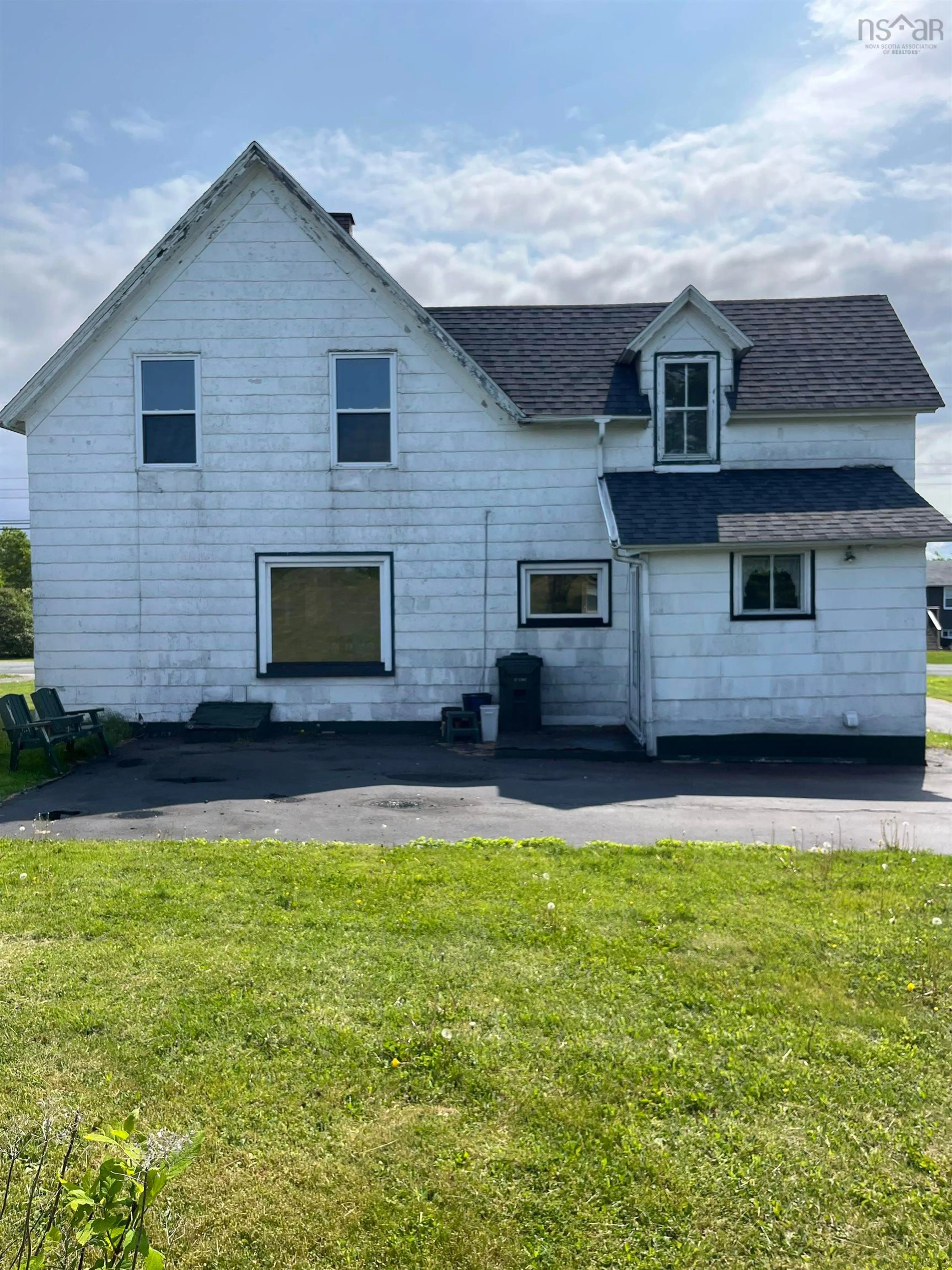 A pic from outside/outdoor area/front of a property/back of a property/a pic from drone, street for 153 Lake Rd, Glace Bay Nova Scotia B1A 2G8
