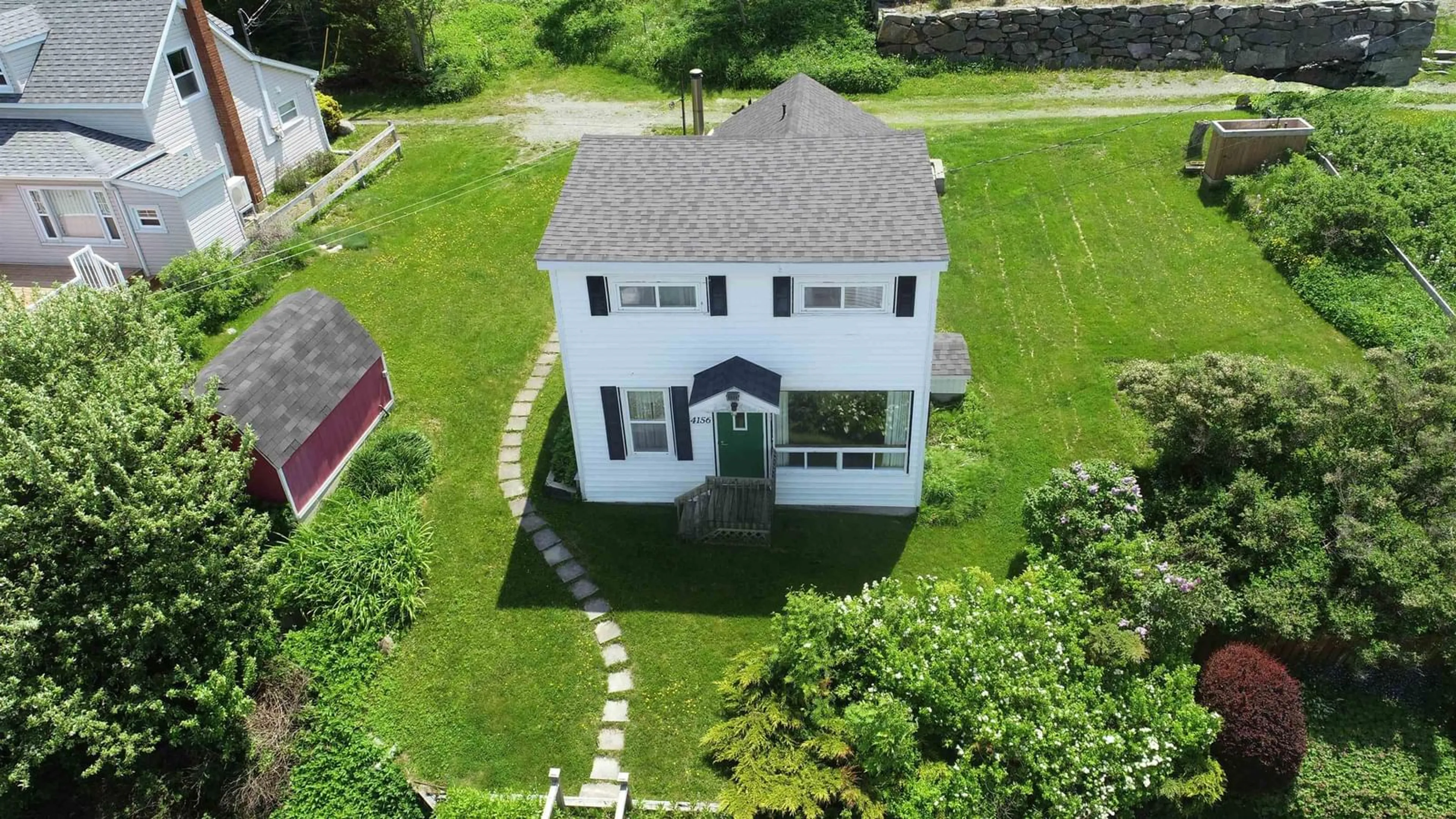 A pic from outside/outdoor area/front of a property/back of a property/a pic from drone, building for 4156 Highway 359, Halls Harbour Nova Scotia B0P 1J0