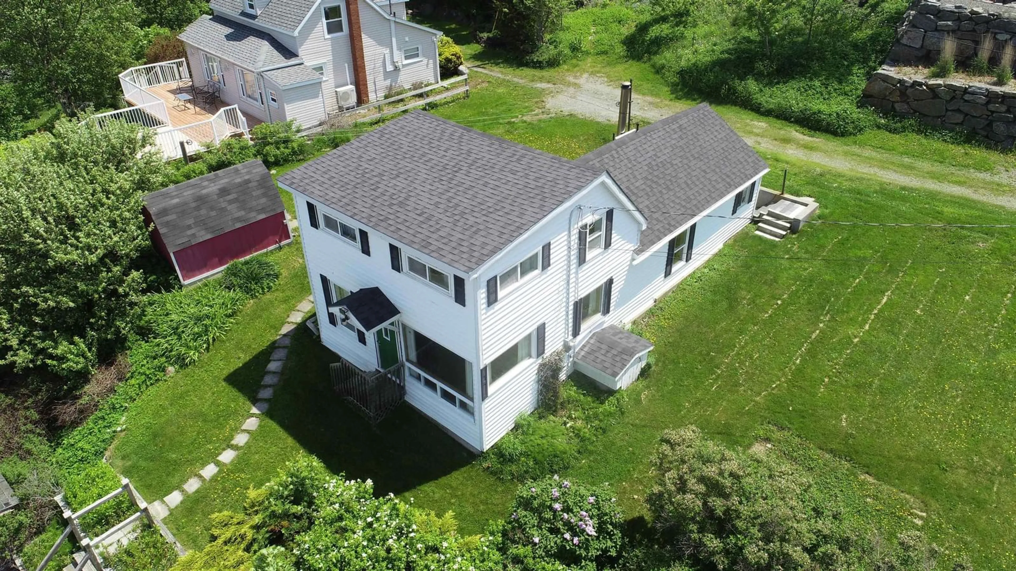 A pic from outside/outdoor area/front of a property/back of a property/a pic from drone, building for 4156 Highway 359, Halls Harbour Nova Scotia B0P 1J0